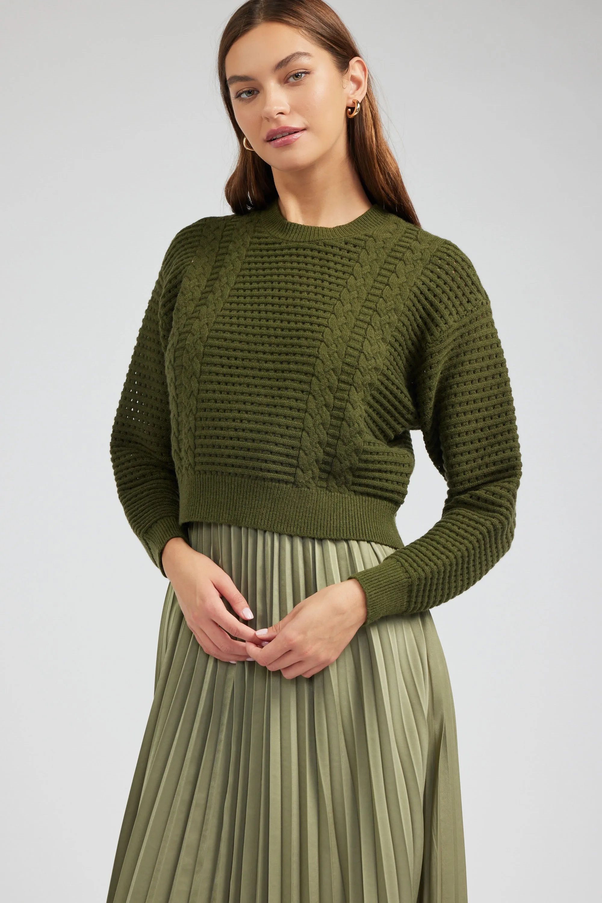 Sweater & Pleated Dress Set sold by Current Air product image thumbnail 3