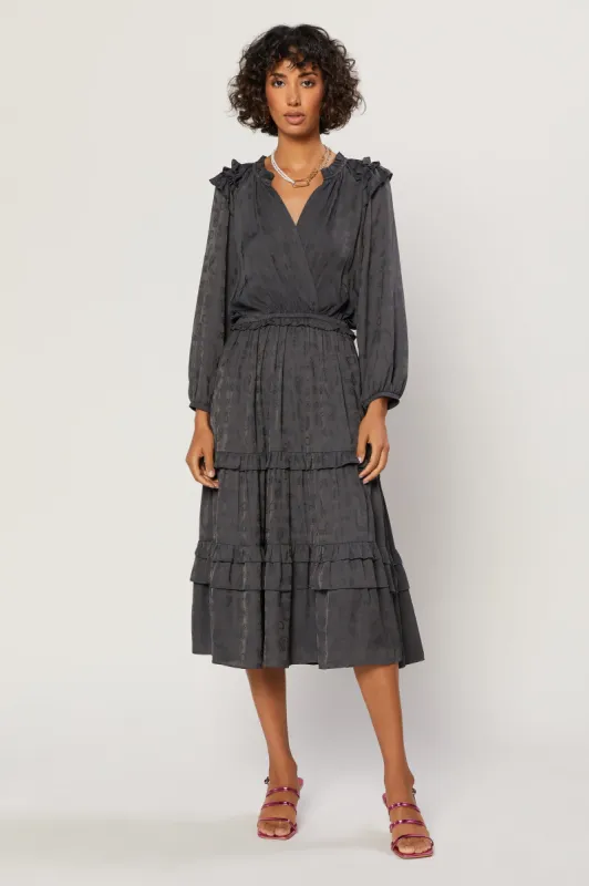 Tiered Skirt Midi Dress sold by Current Air