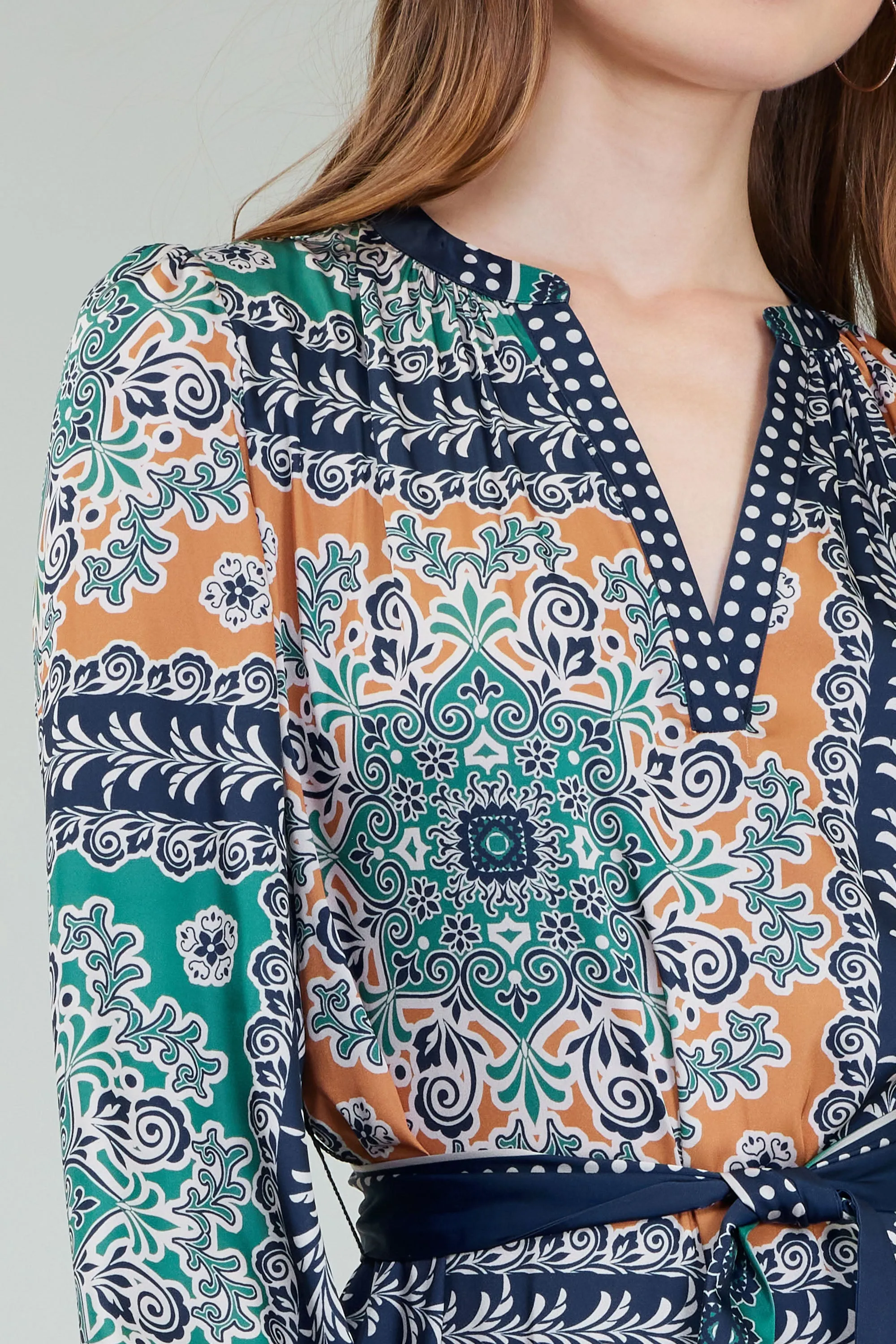 Belted Abstract Midi Dress sold by Current Air product image thumbnail 2