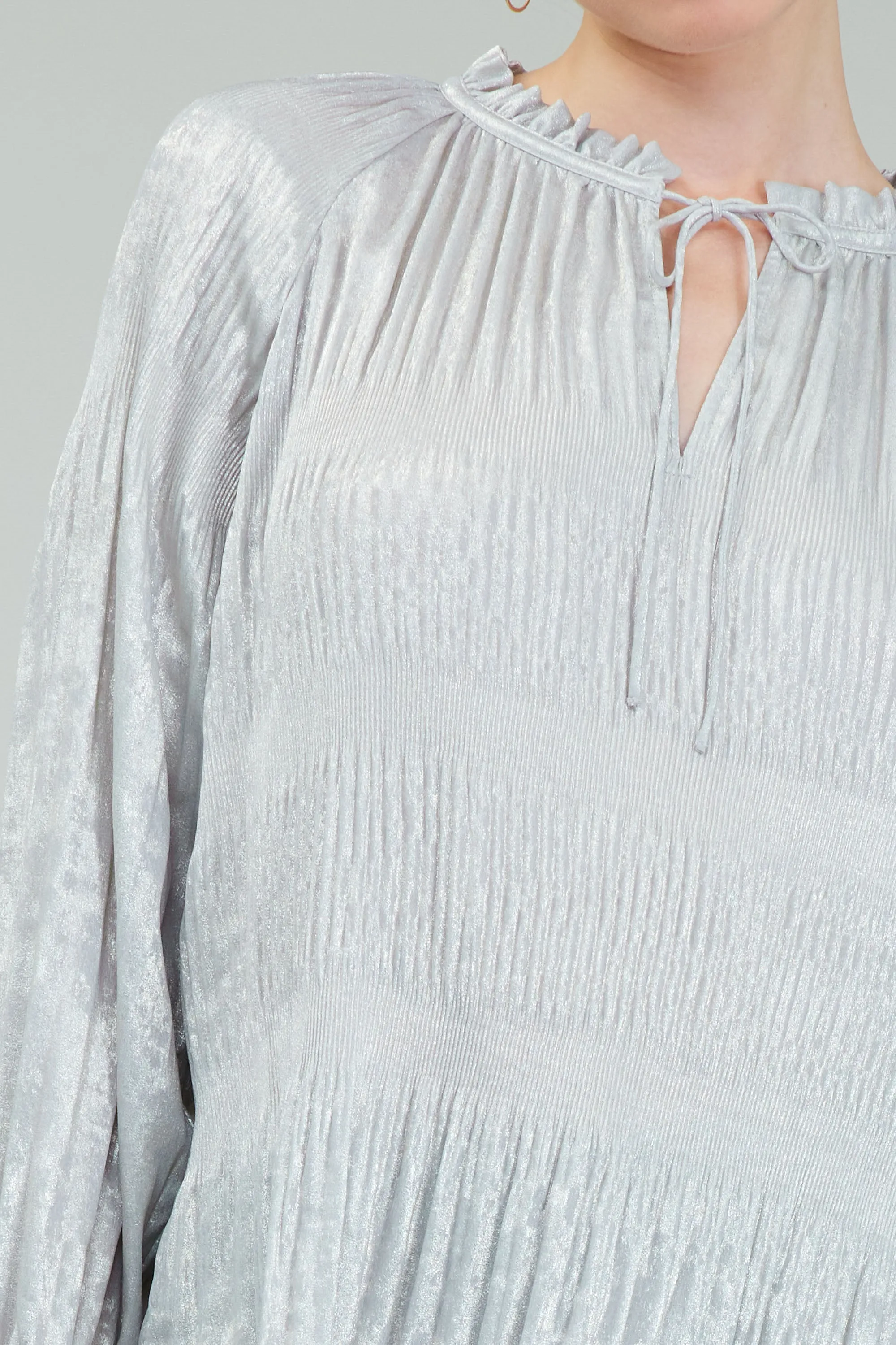Opalescent Pleated Blouse sold by Current Air product image thumbnail 4