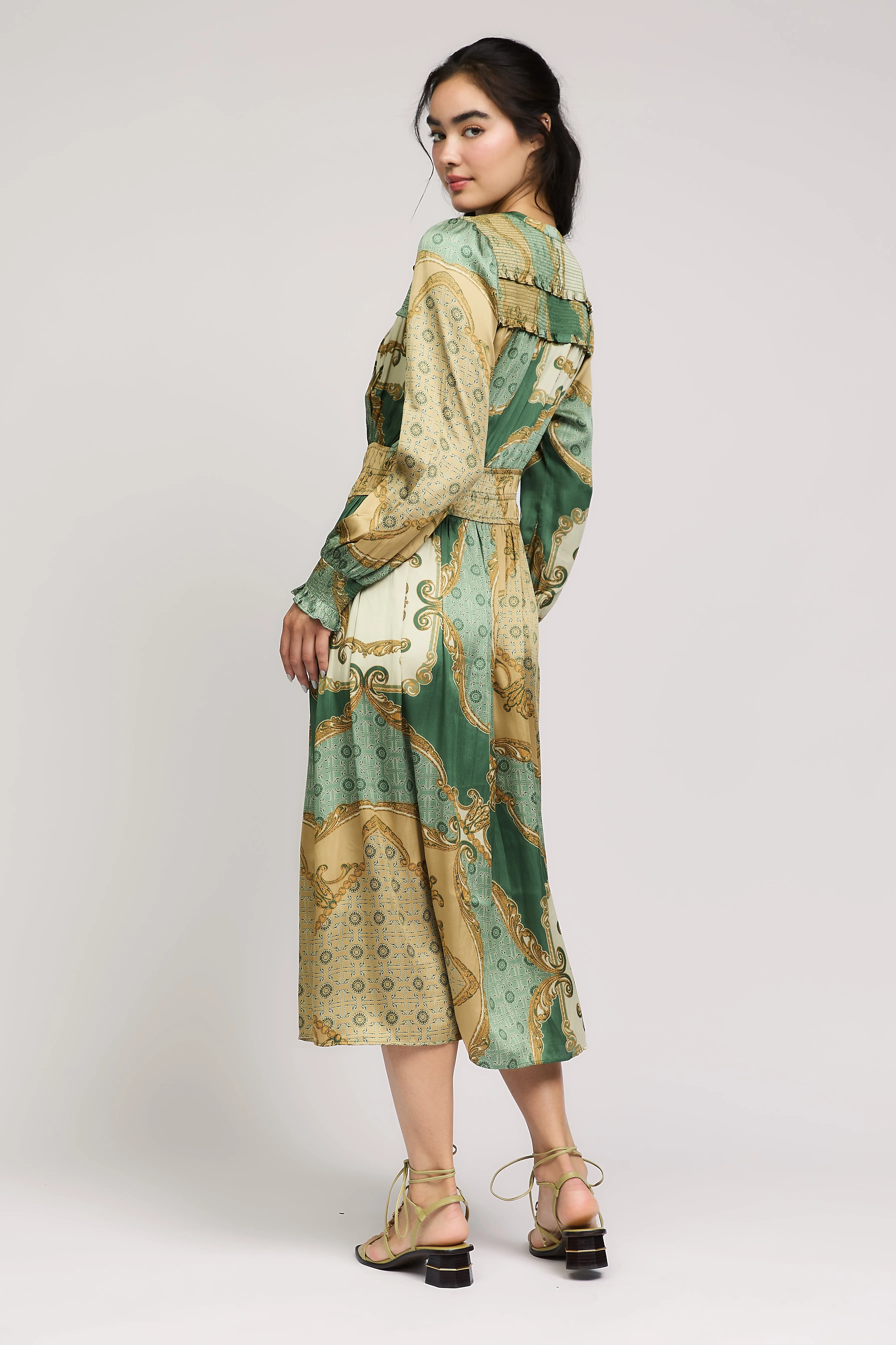 Aida Smocked Midi Dress sold by Current Air product image thumbnail 3