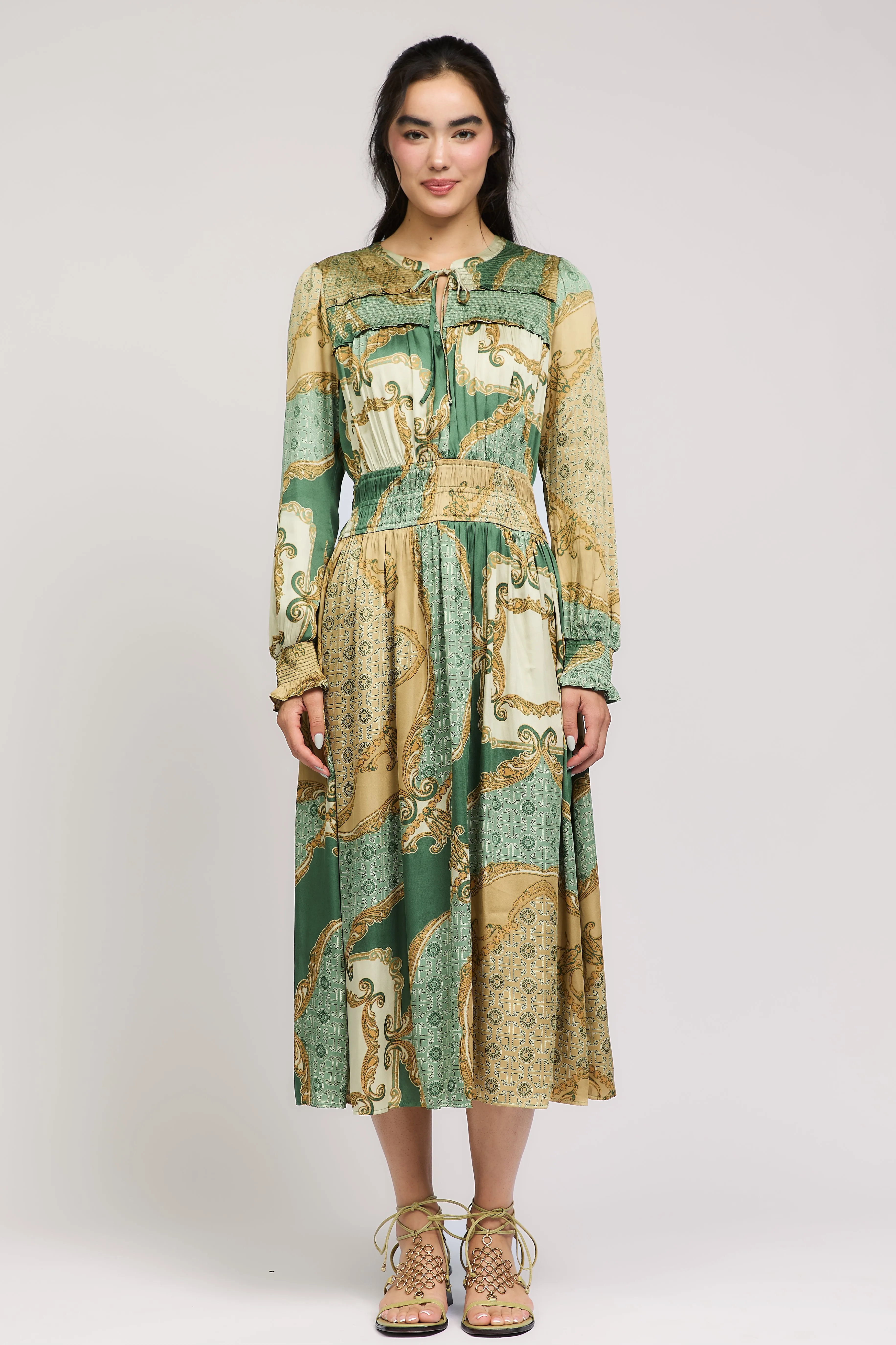 Aida Smocked Midi Dress sold by Current Air product image thumbnail 4