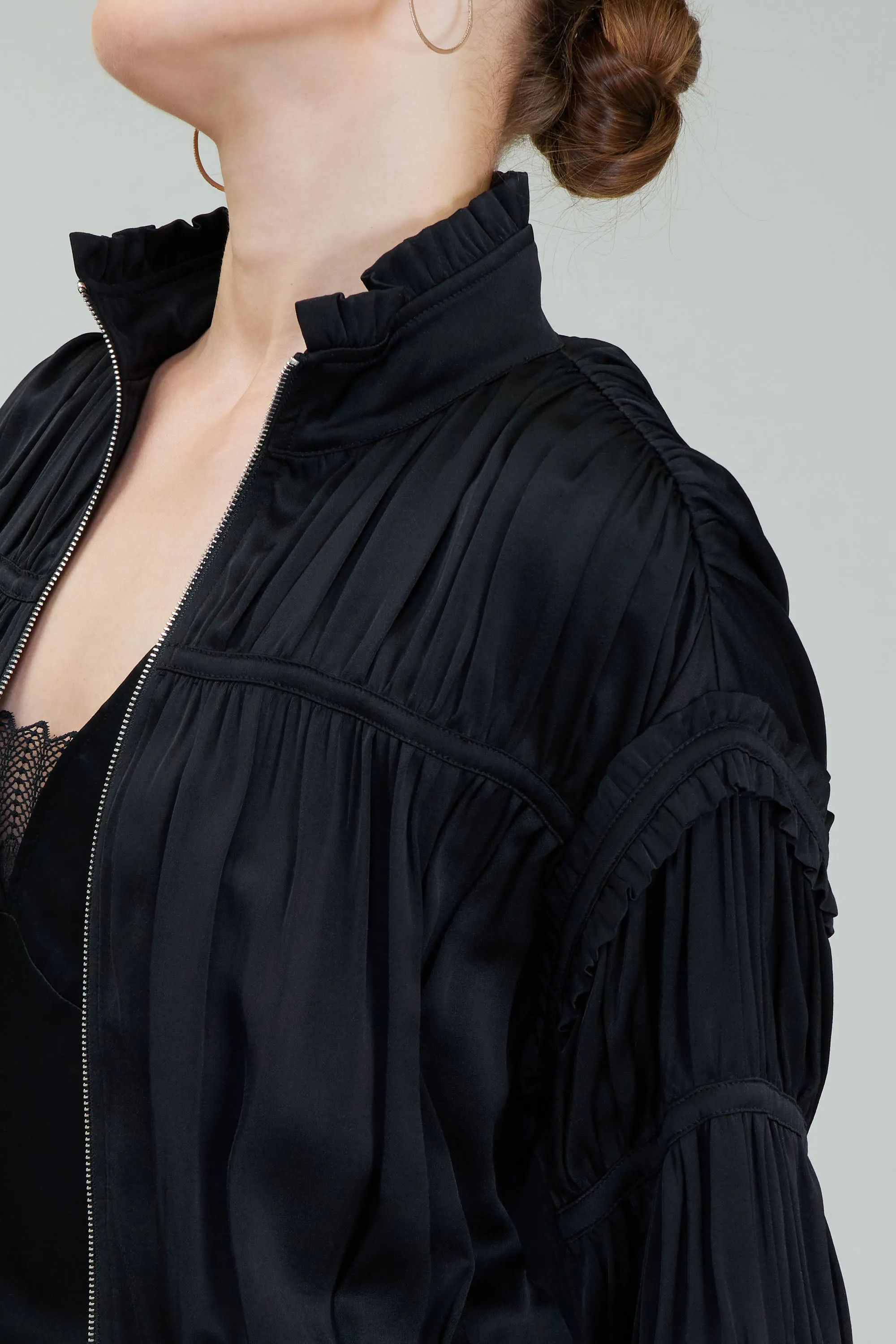 Shirred Zip Up Jacket sold by Current Air product image thumbnail 5