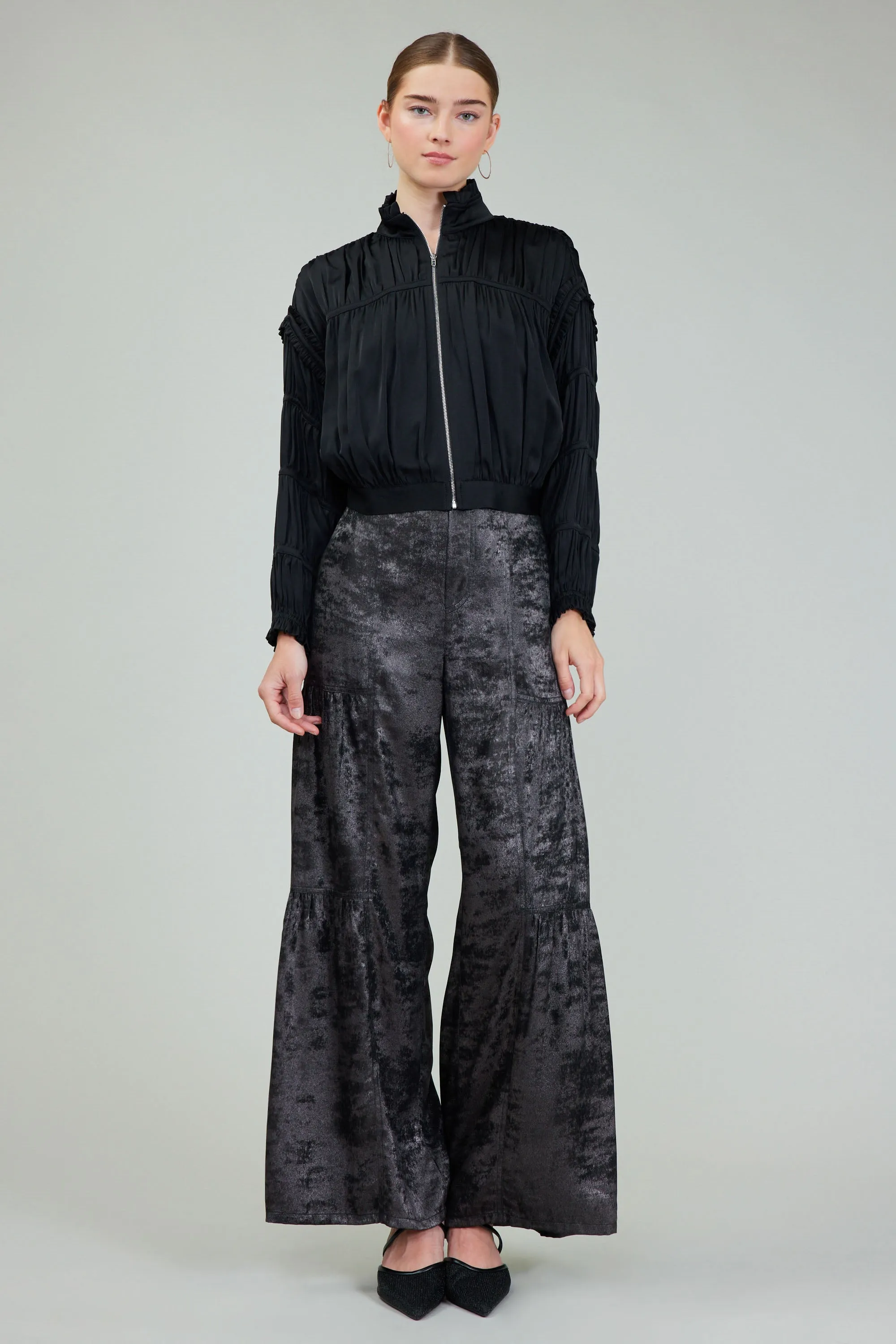 Shirred Zip Up Jacket sold by Current Air product image thumbnail 2