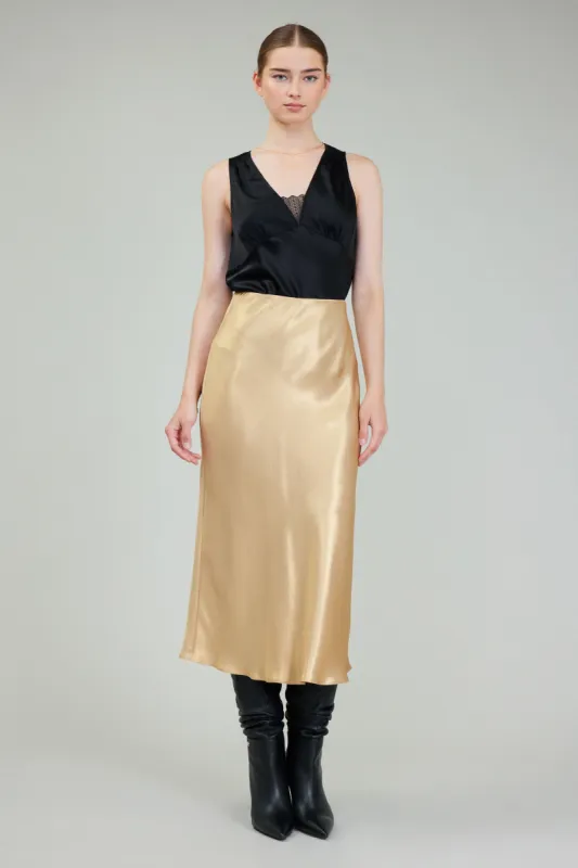 Bias Cut Midi Skirt sold by Current Air