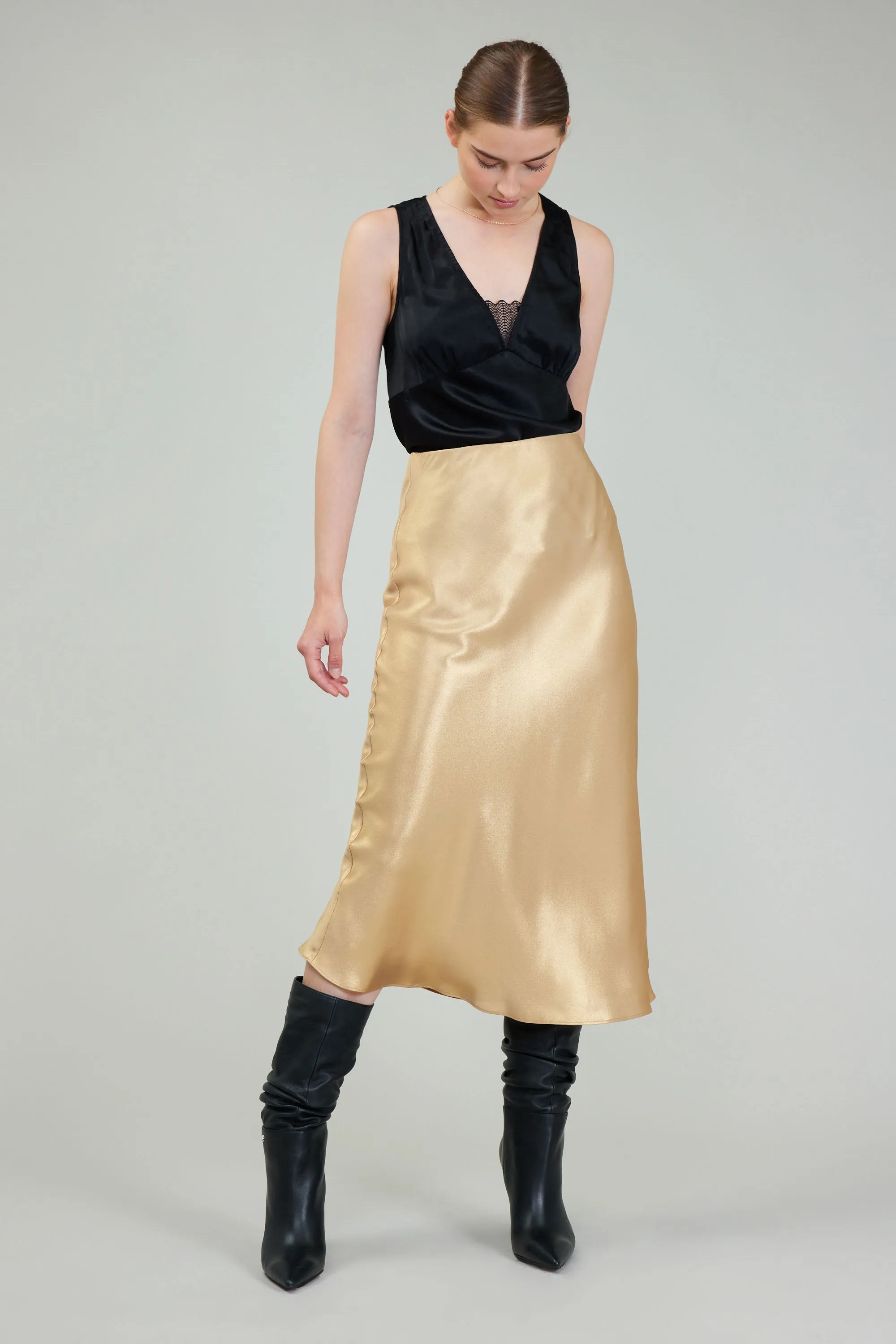Bias Cut Midi Skirt sold by Current Air product image thumbnail 3