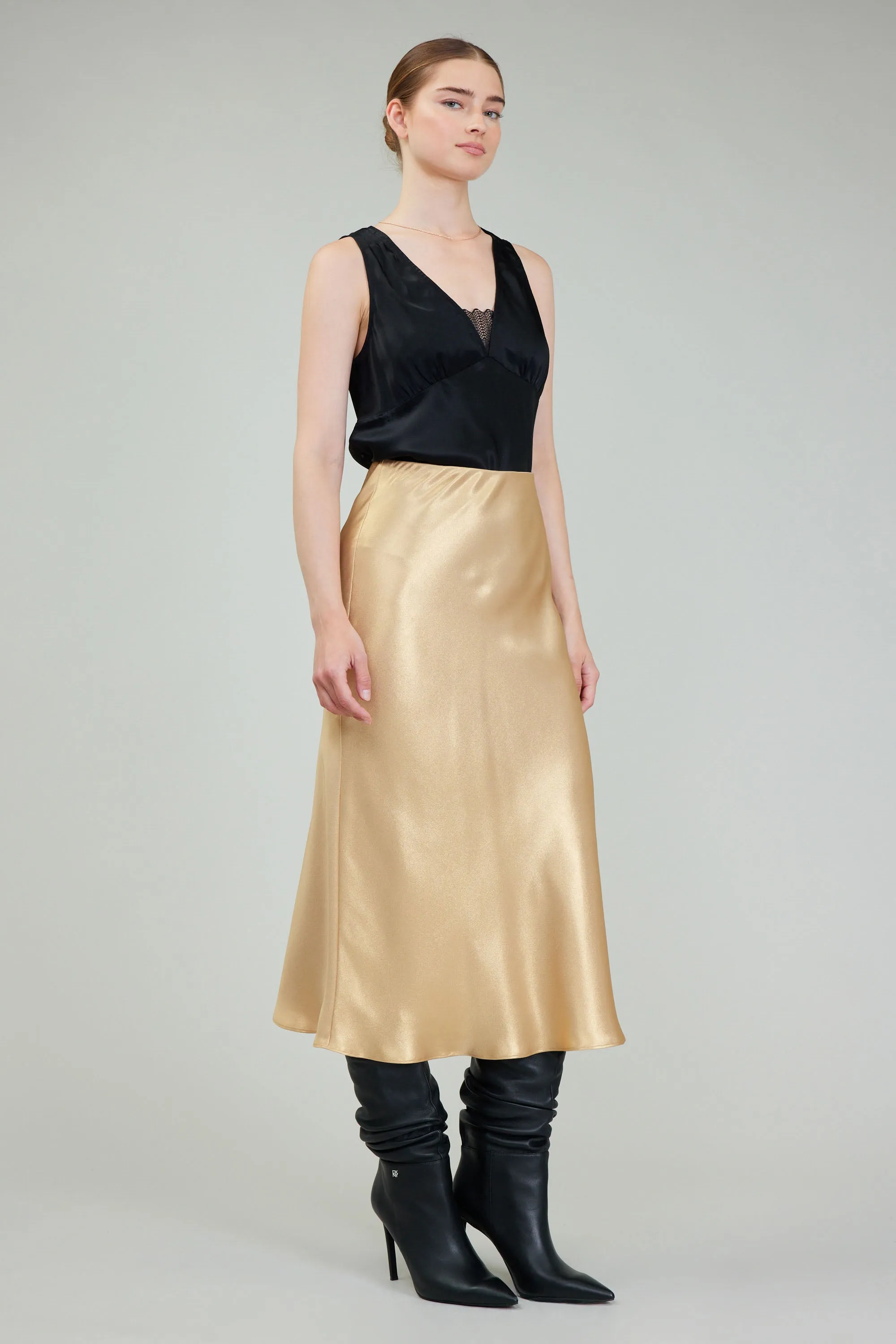 Bias Cut Midi Skirt sold by Current Air product image thumbnail 2