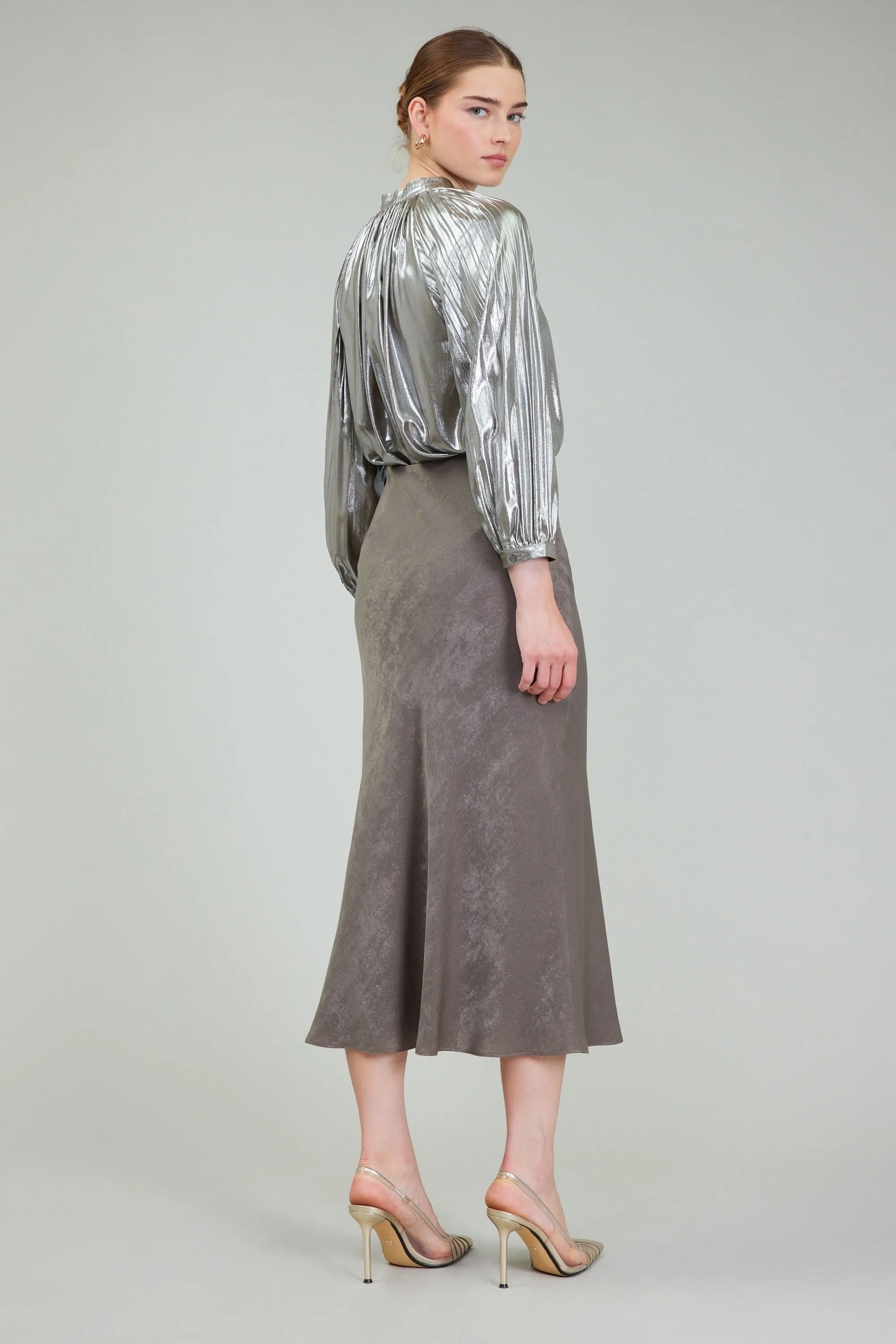 Bias Cut Midi Skirt sold by Current Air product image thumbnail 4