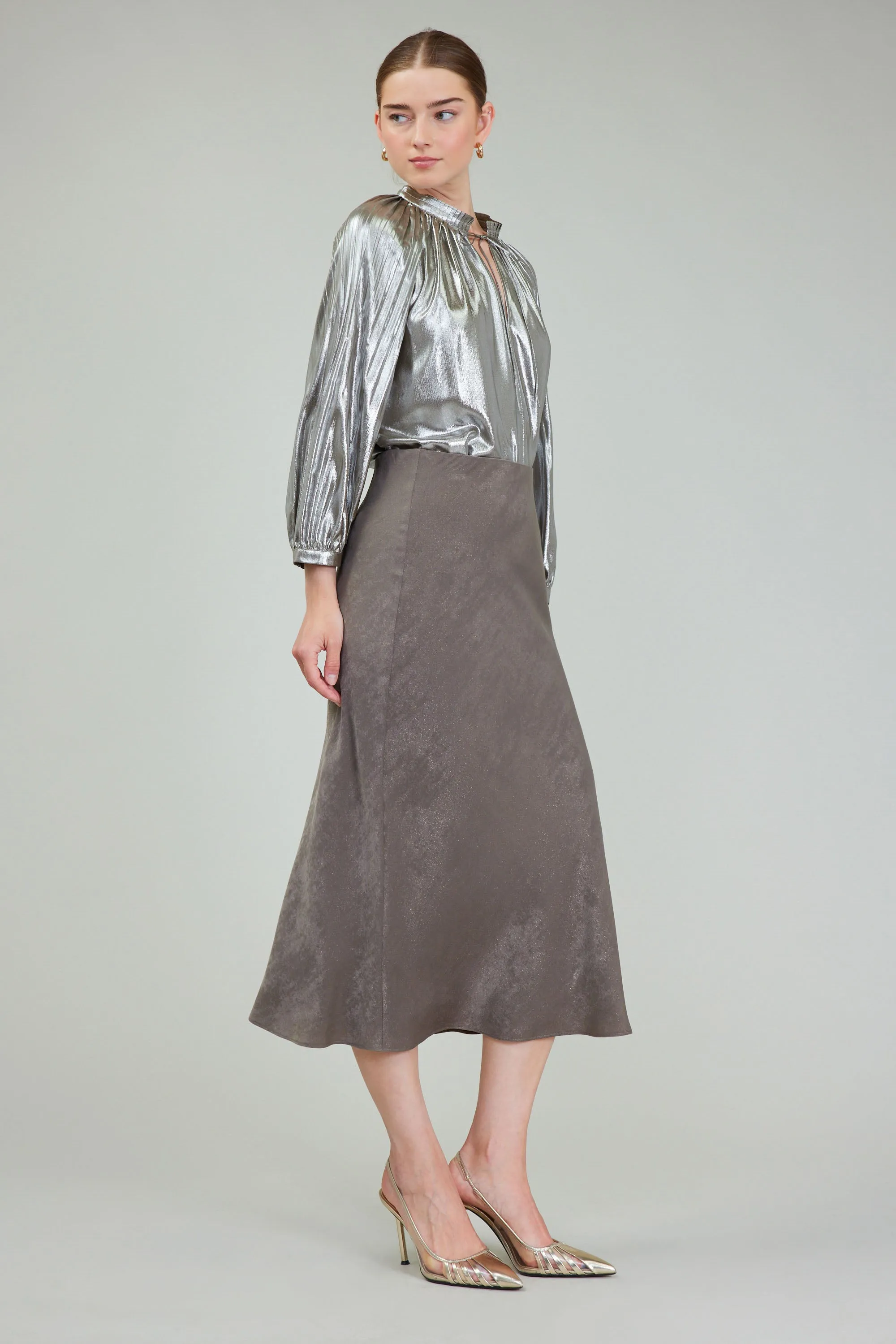 Bias Cut Midi Skirt sold by Current Air product image thumbnail 3