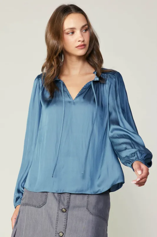 Smocked Yoke Blouse sold by Current Air