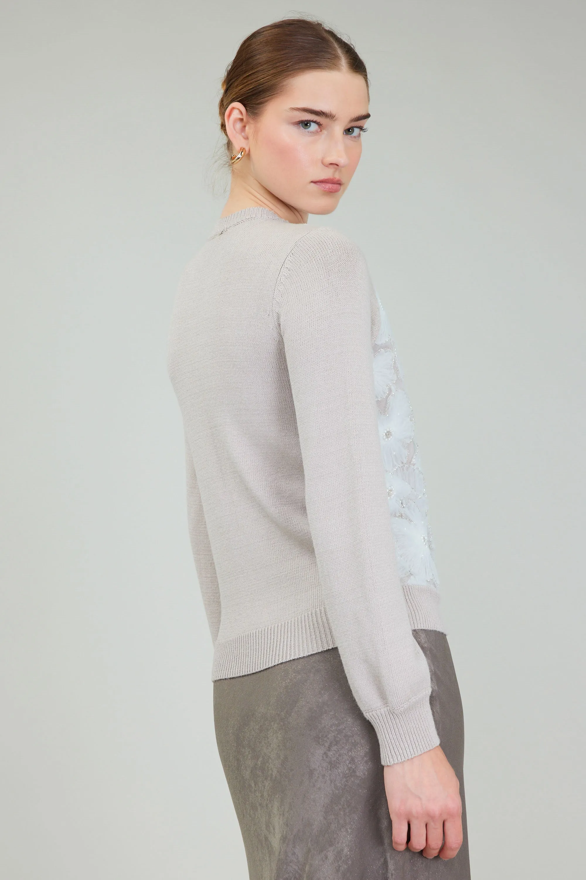 Floral Applique Sweater sold by Current Air product image thumbnail 5