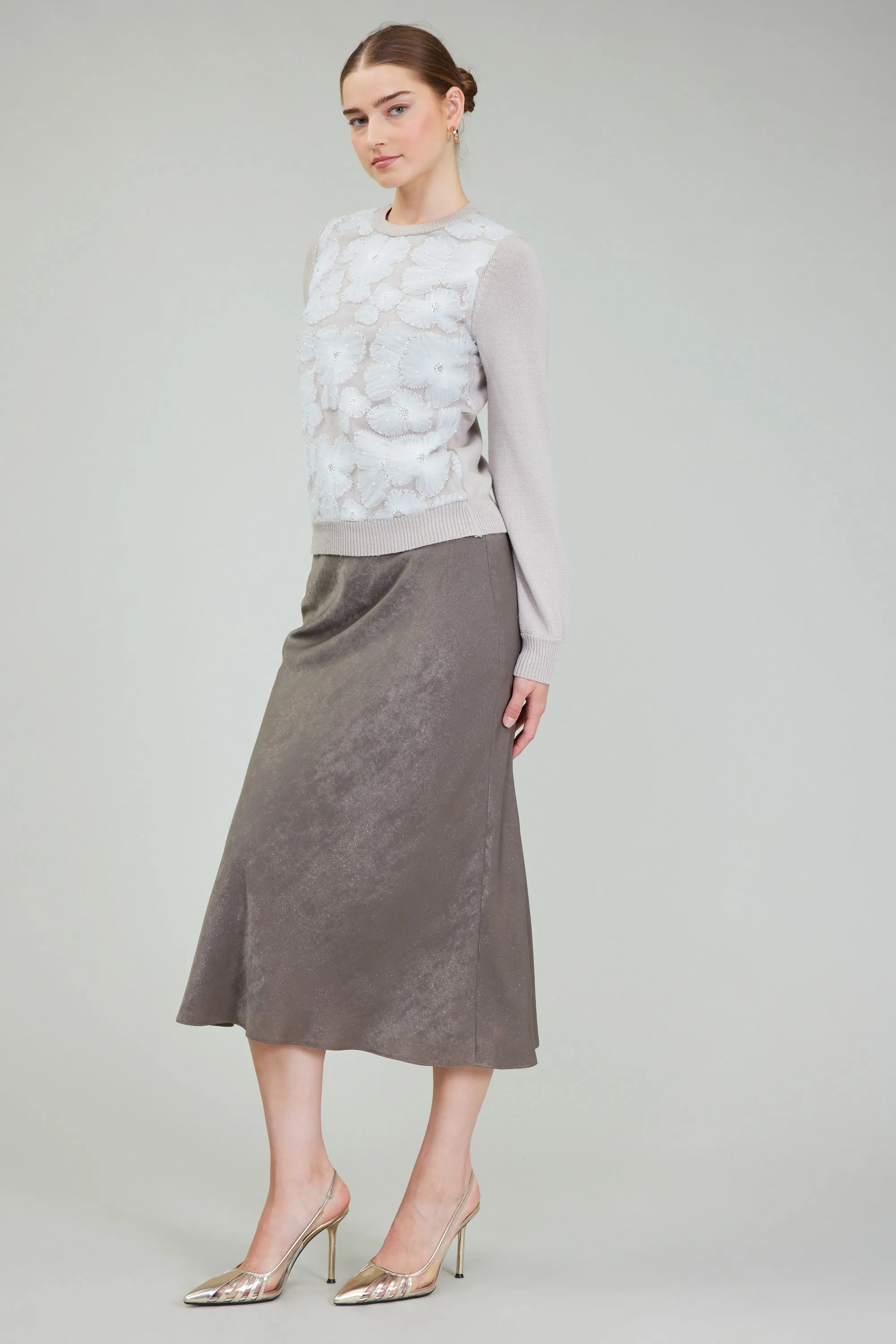 Floral Applique Sweater sold by Current Air product image thumbnail 2