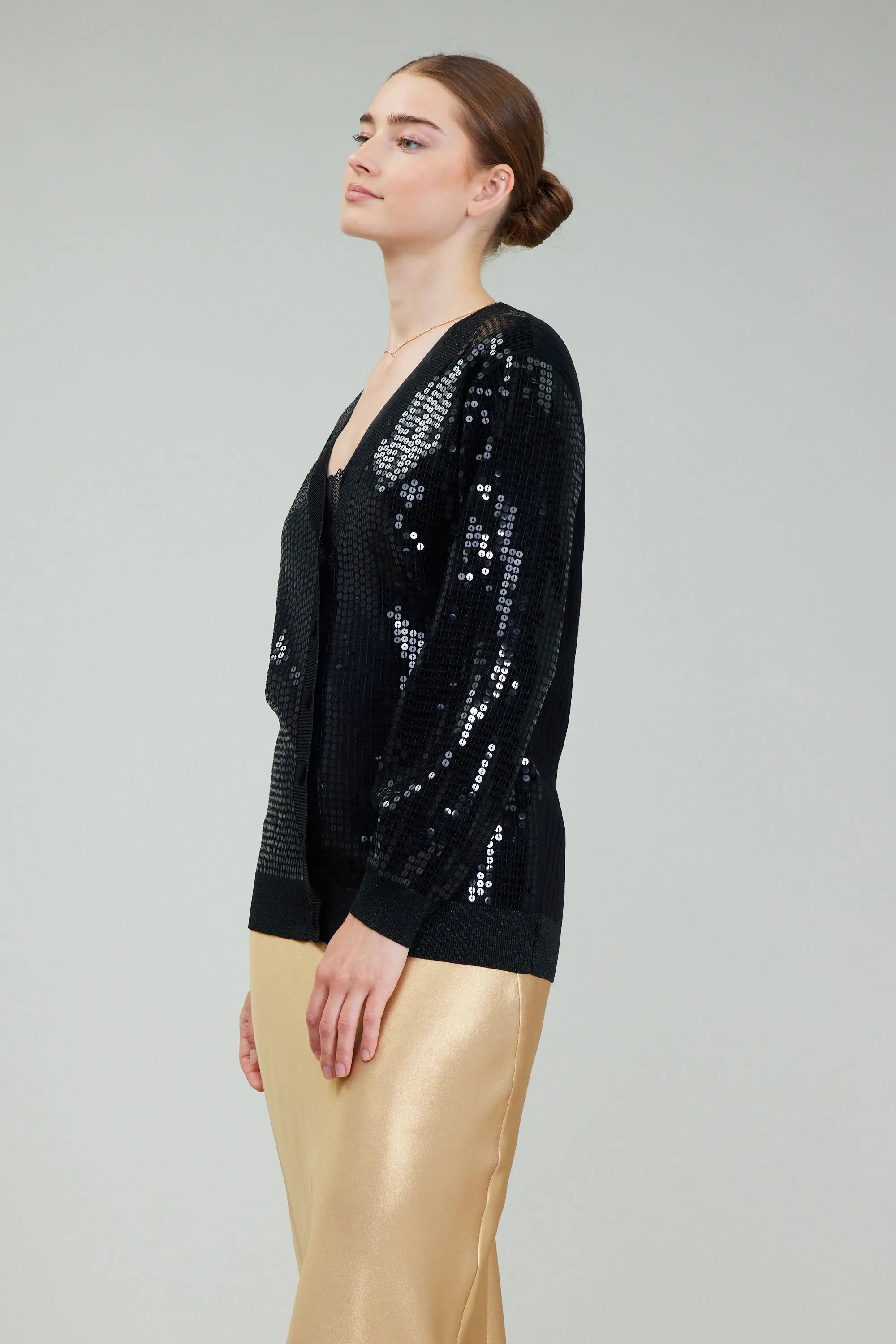 Sequin Cardigan sold by Current Air product image thumbnail 4