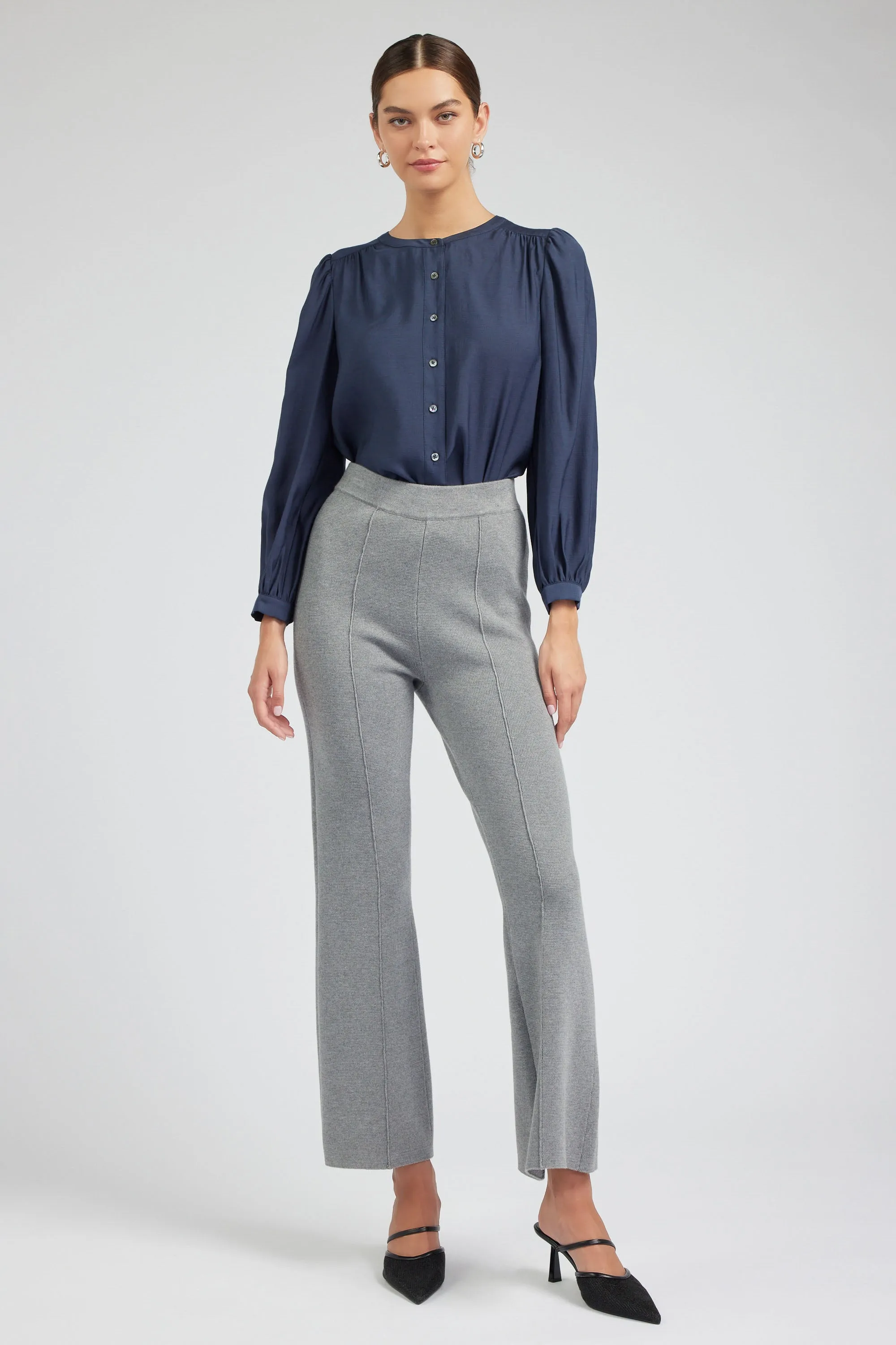 Knit High Waist Pants sold by Current Air product image thumbnail 2