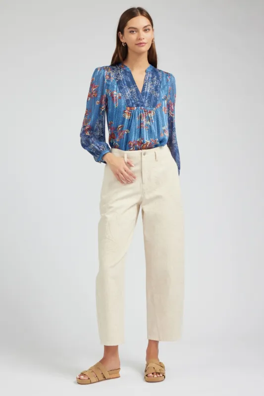 Embroidered Barrel Leg Pant sold by Current Air