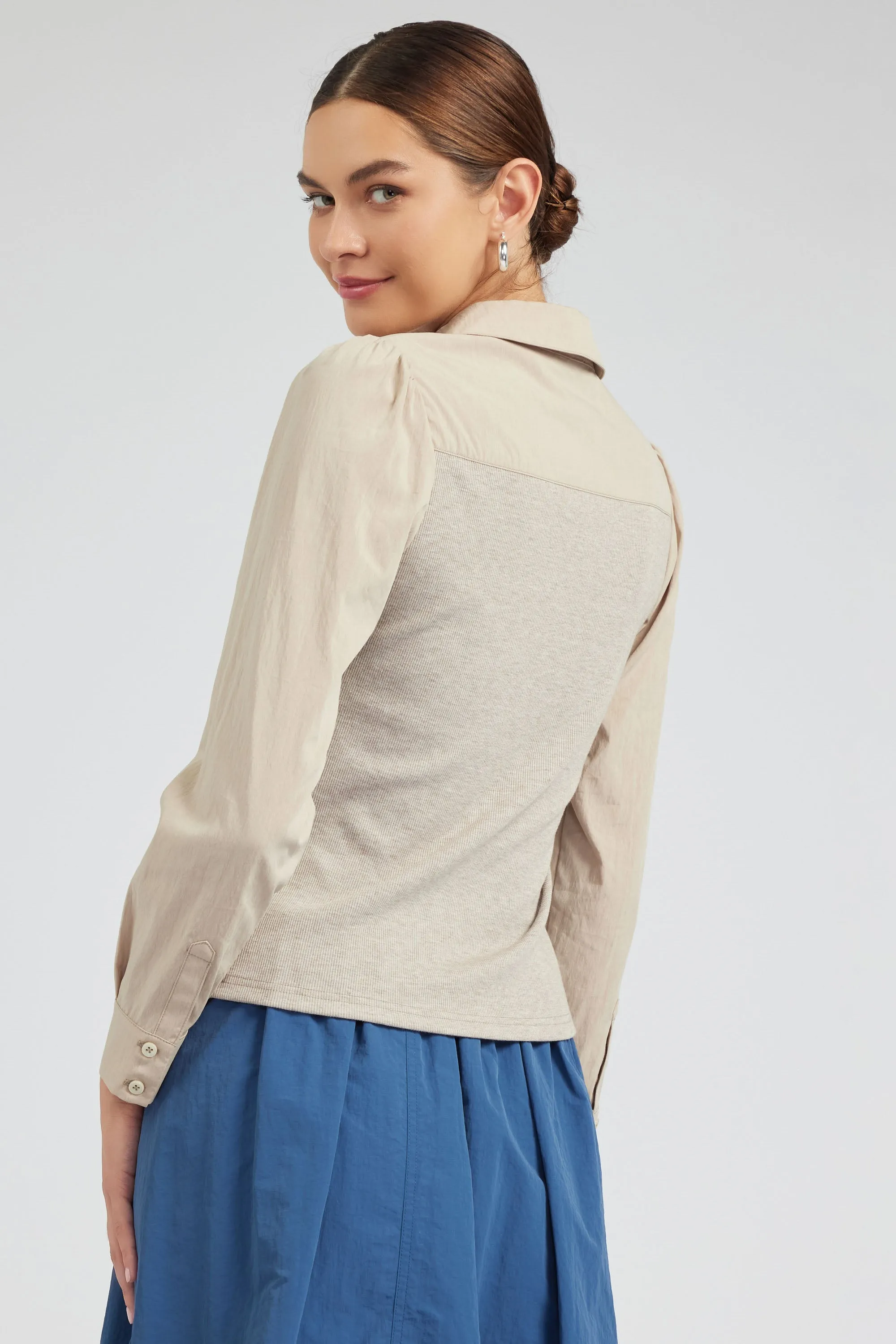 Collared Knit Top sold by Current Air product image thumbnail 5