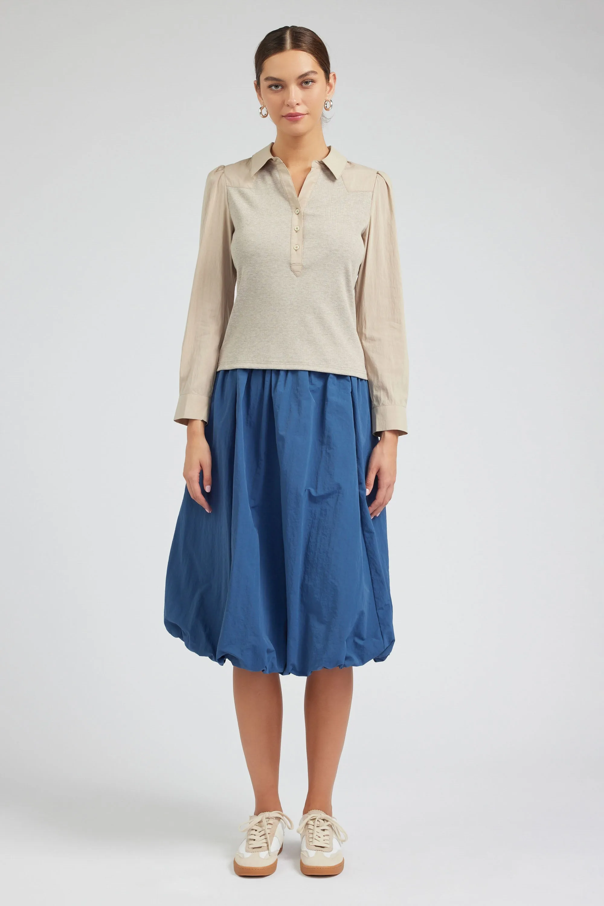 Collared Knit Top sold by Current Air product image thumbnail 2