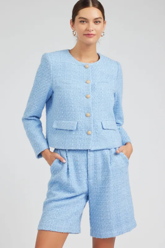 Tweed Button Down Jacket sold by Current Air