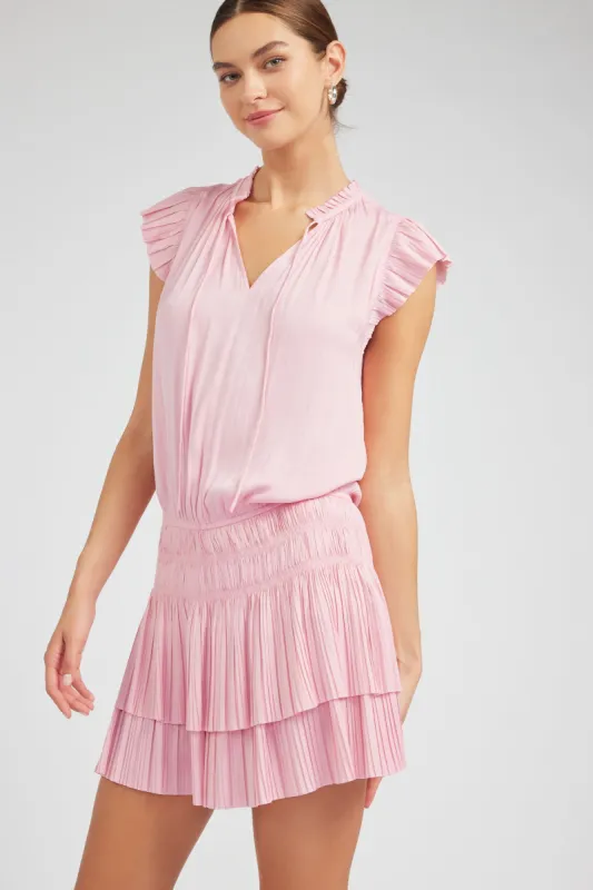 Zoey Pleated Mini Dress sold by Current Air