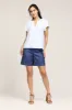 Split Neck Short Sleeve Top sold by Current Air