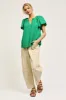 Split Neck Short Sleeve Top sold by Current Air