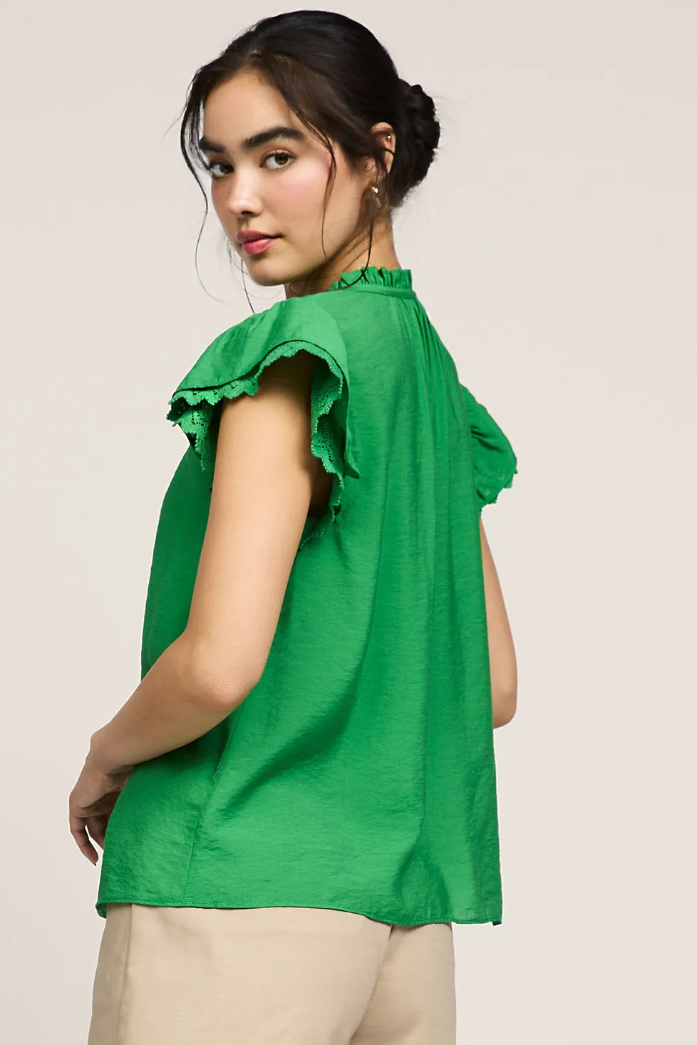 Flutter Sleeve Top sold by Current Air product image thumbnail 2