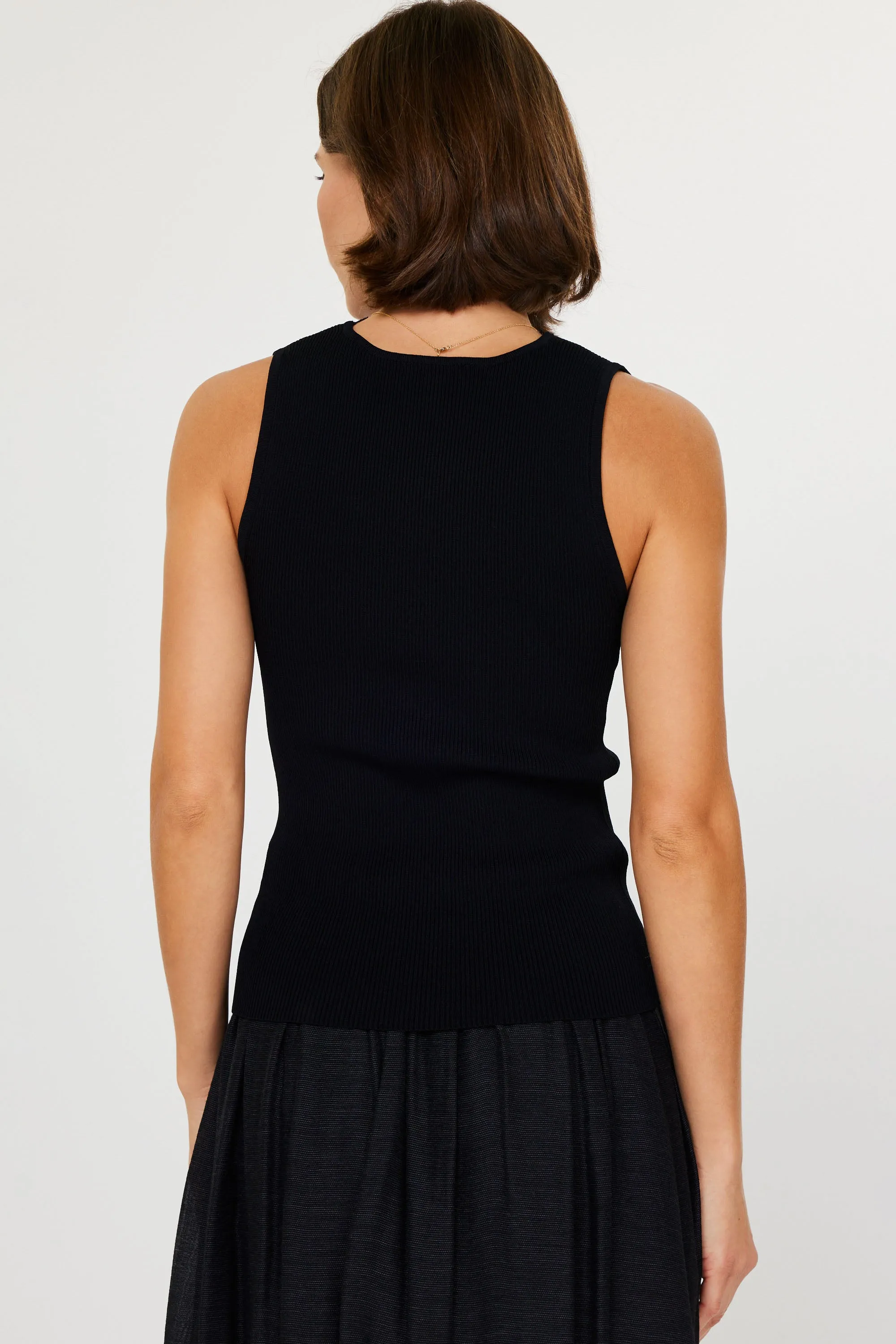 Lace Trim Tank sold by Current Air product image thumbnail 3