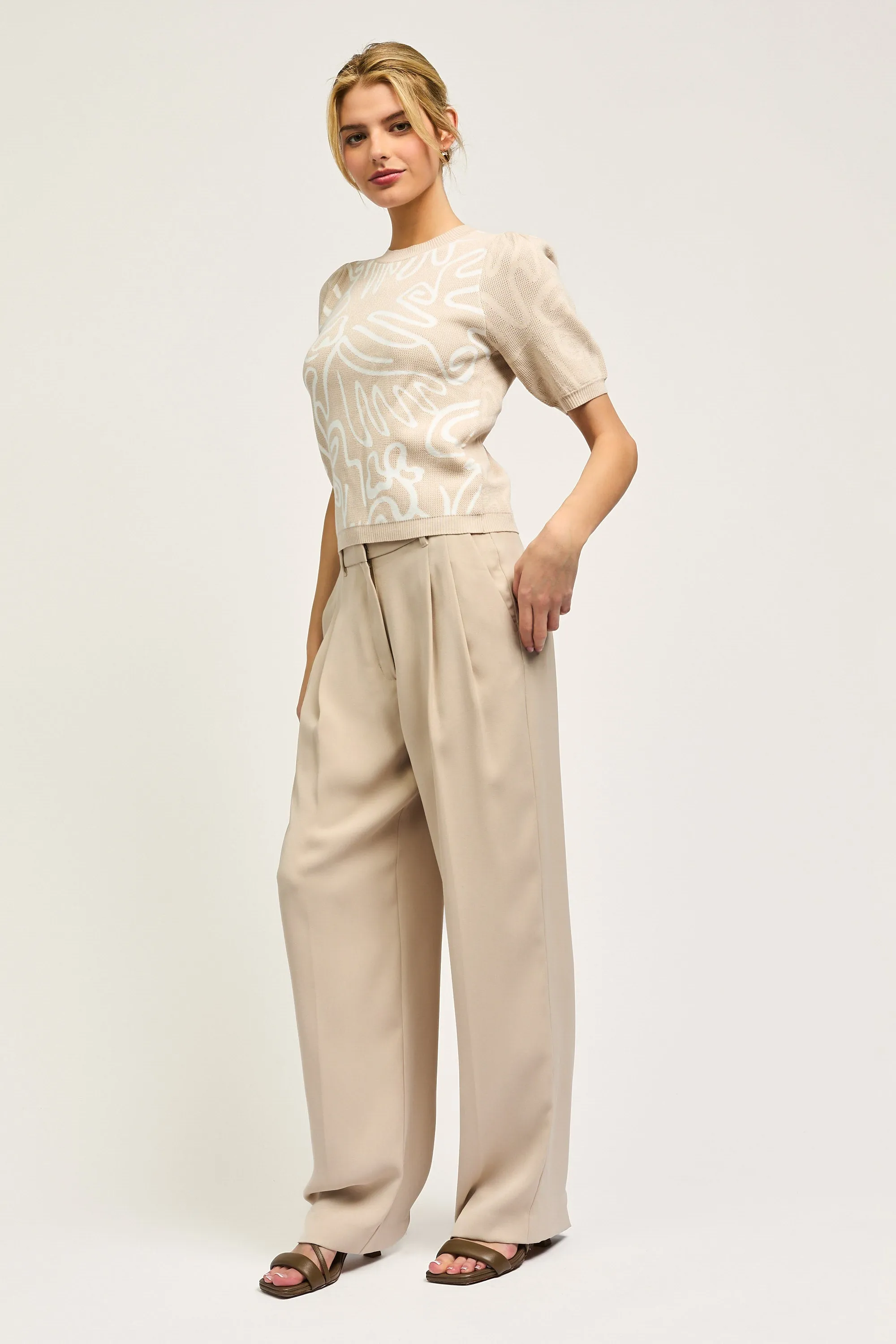 Abstract Design Sweater Top sold by Current Air product image thumbnail 5