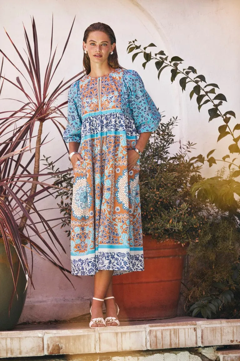 Patterned Dolman Midi Dress sold by Current Air