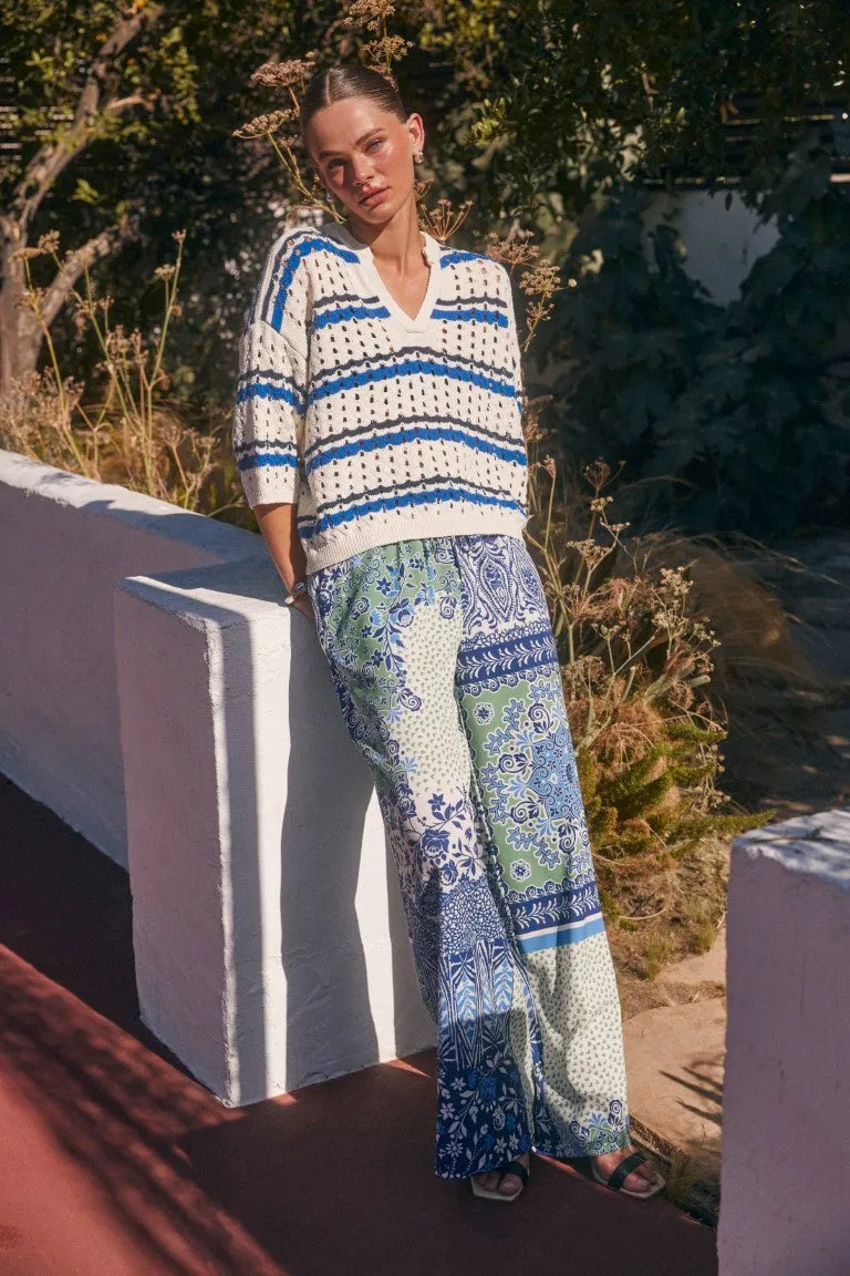 Striped Sweater Top sold by Current Air