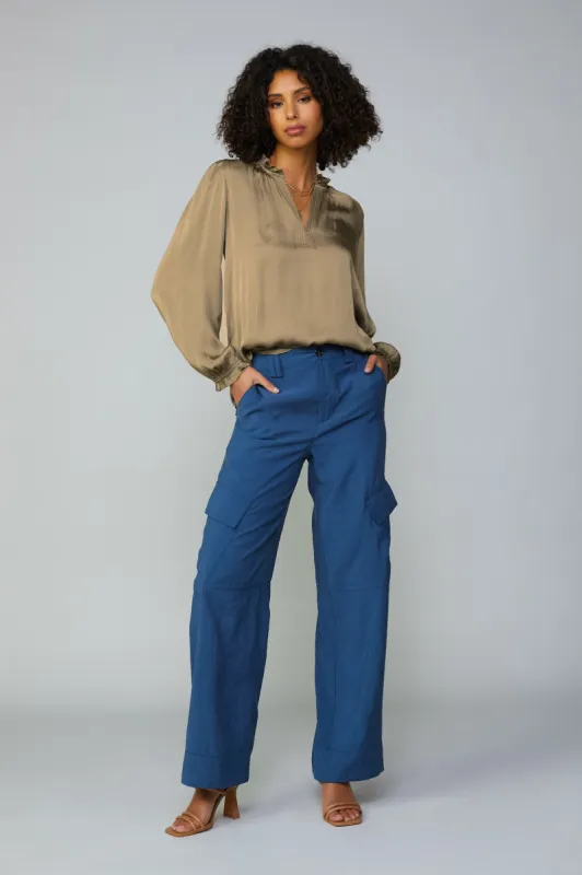 Top Stitch Placket Blouse sold by Current Air