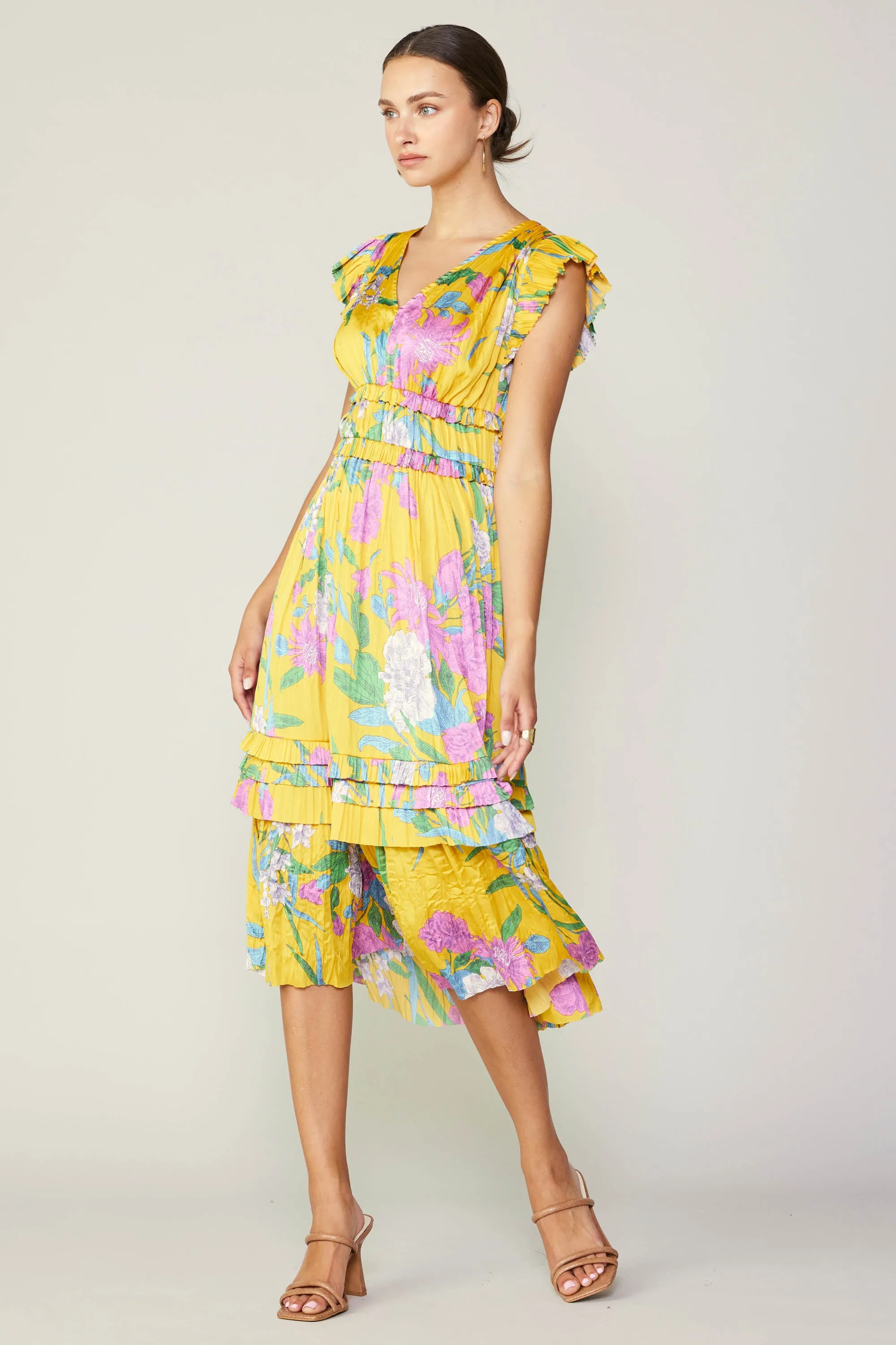 Sereia Botanical Motif Midi Dress sold by Current Air product image thumbnail 3