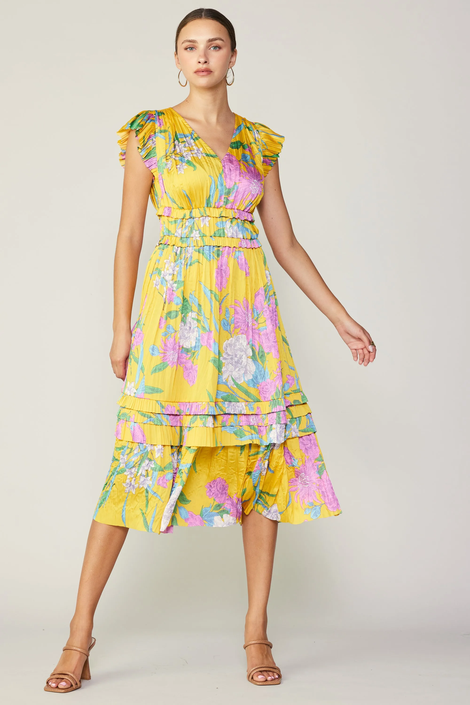 Sereia Botanical Motif Midi Dress sold by Current Air product image thumbnail 2
