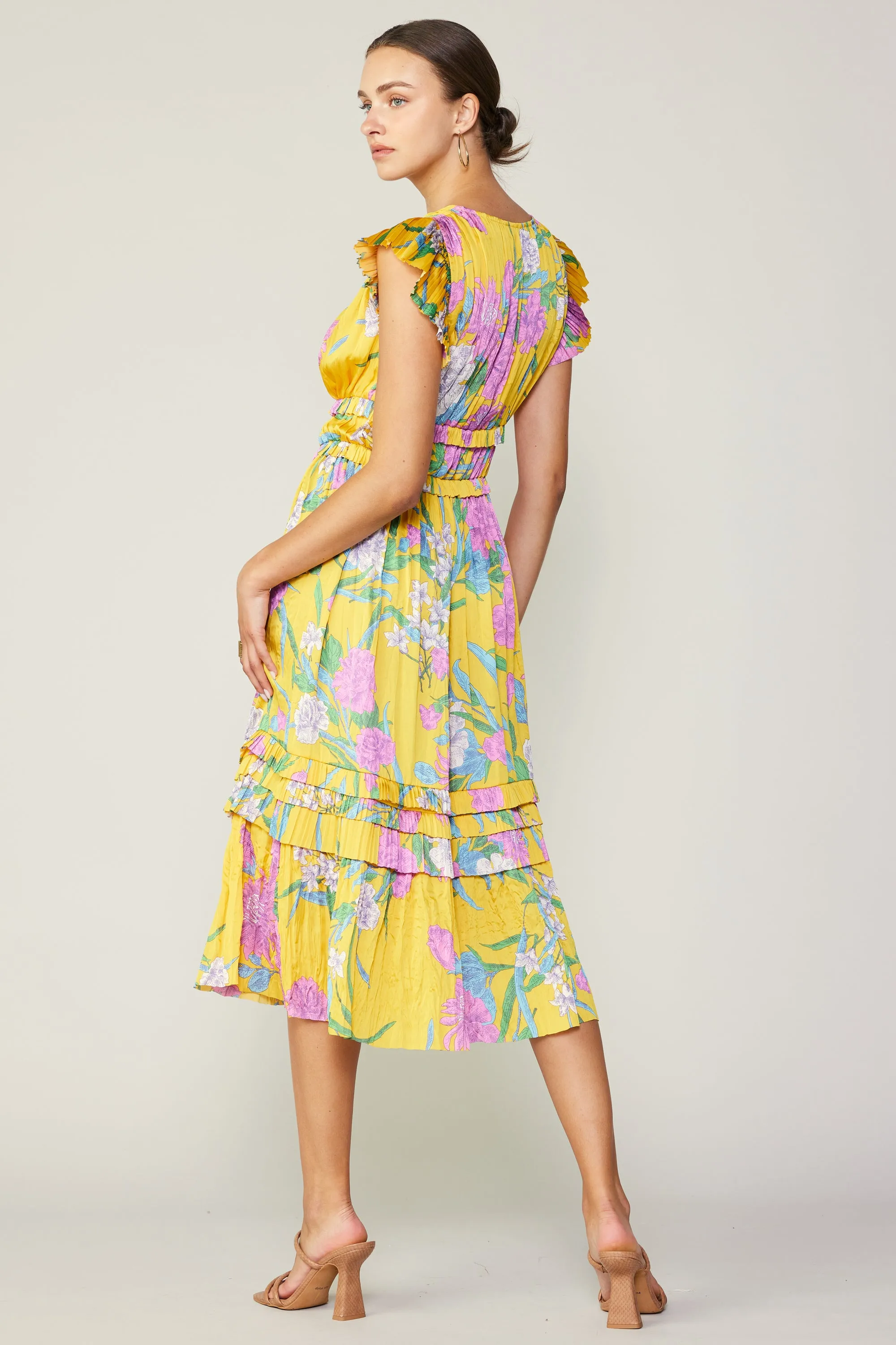 Sereia Botanical Motif Midi Dress sold by Current Air product image thumbnail 4