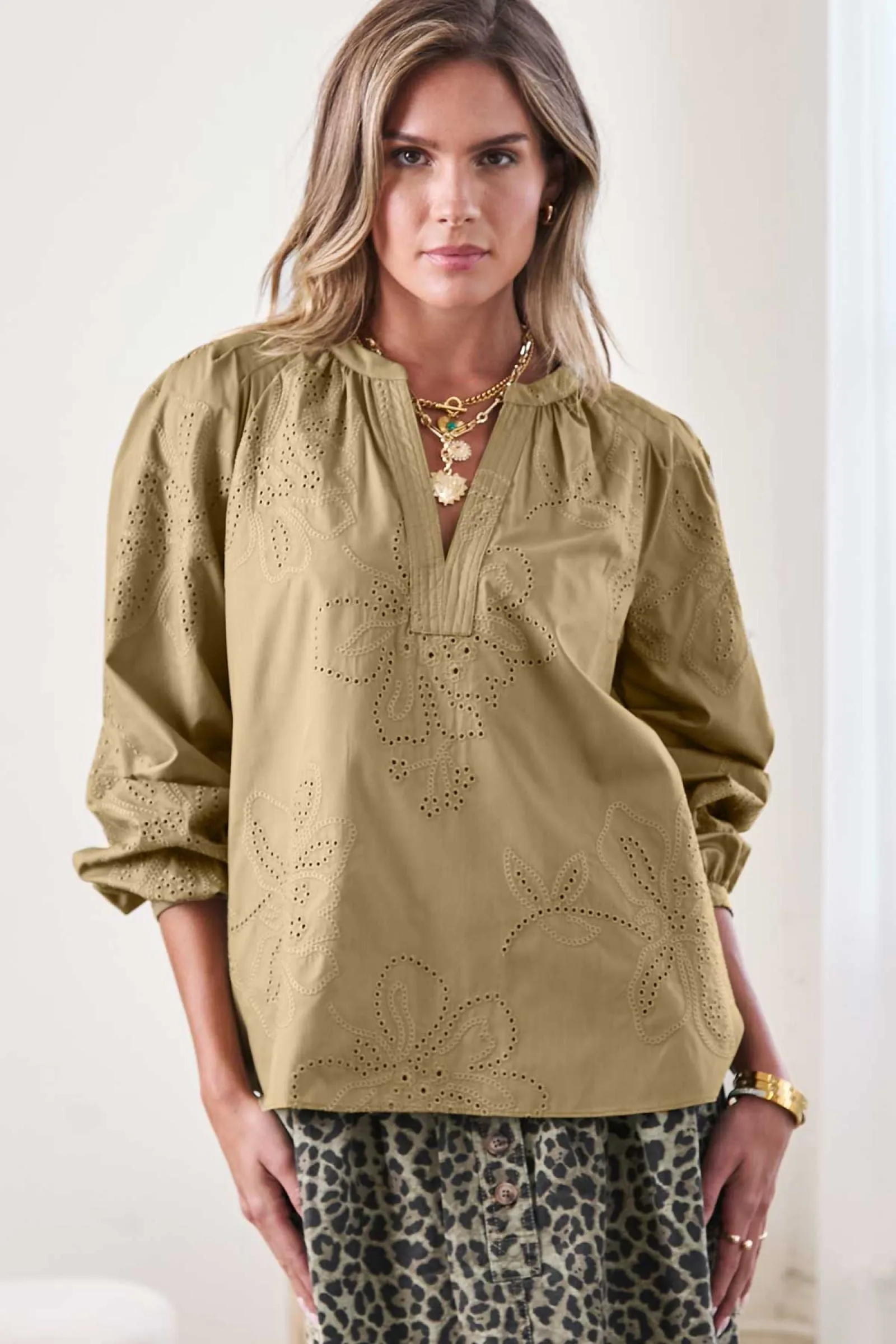 Long Sleeve Blouse sold by Current Air product image thumbnail 5