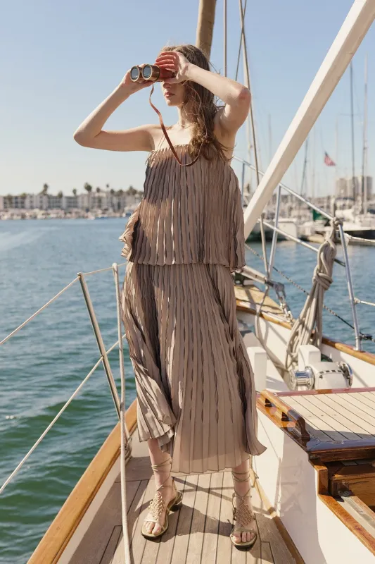 Pleated detail camisole sold by Current Air