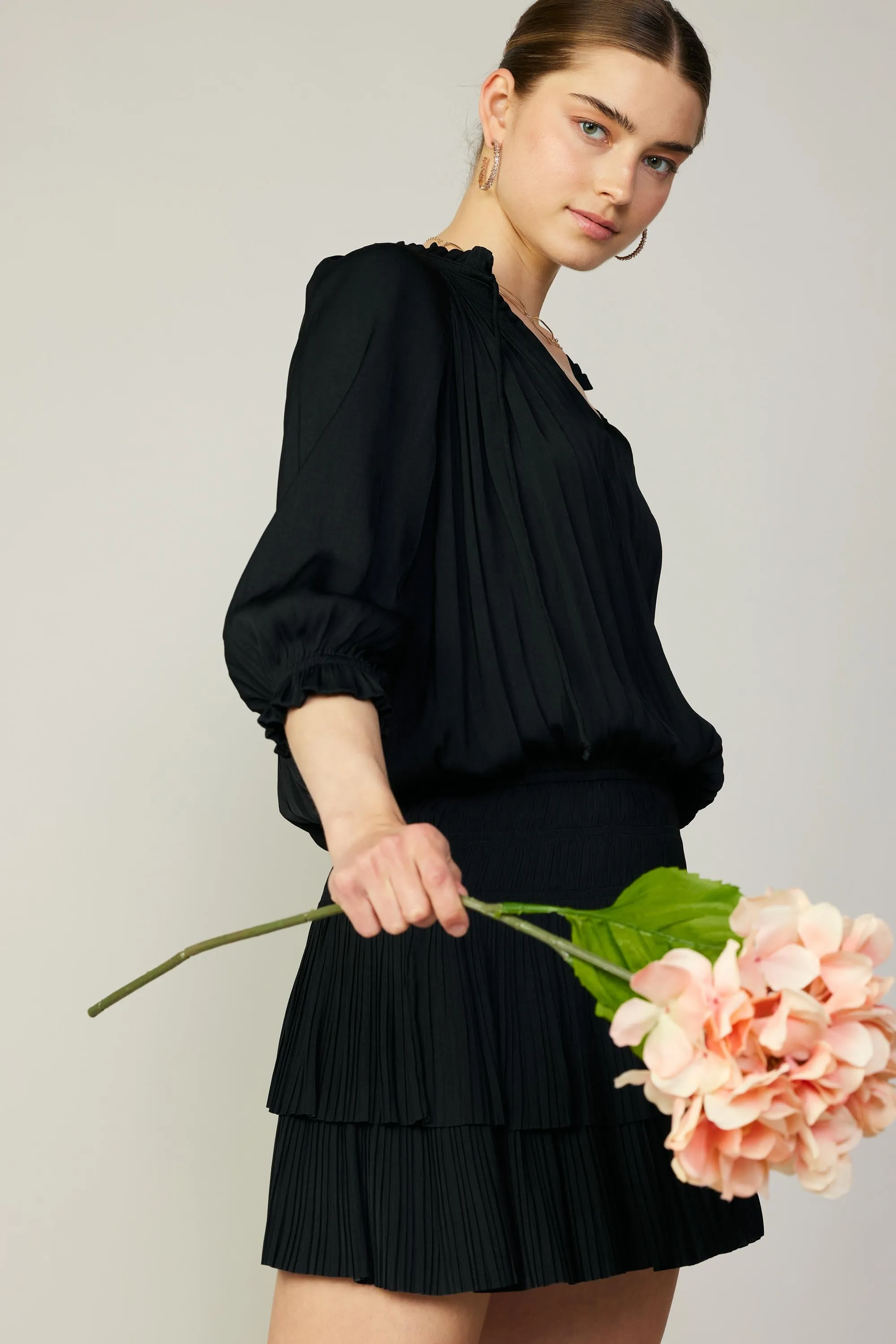 Aurelie Pleated Mini Dress sold by Current Air product image thumbnail 2