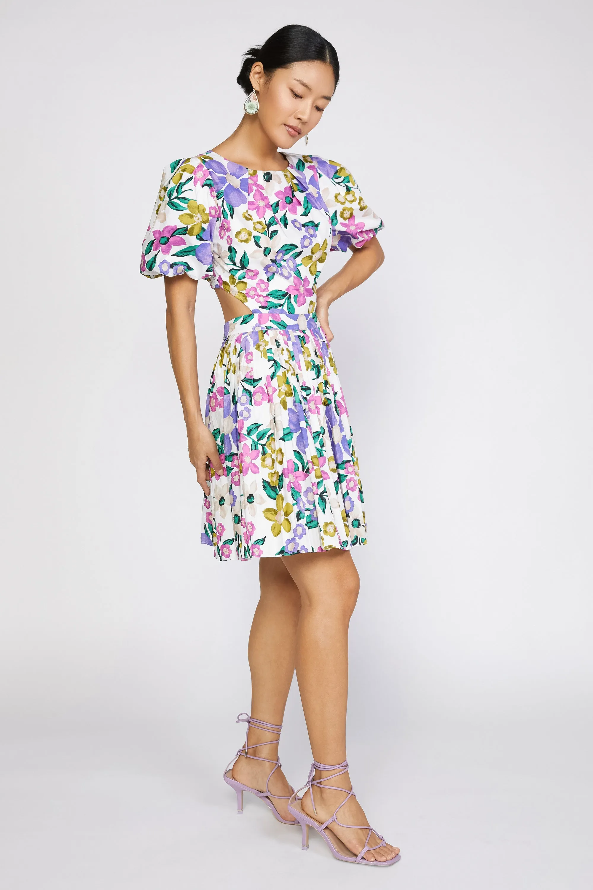 Floral Puff Sleeve Dress sold by Current Air product image thumbnail 3
