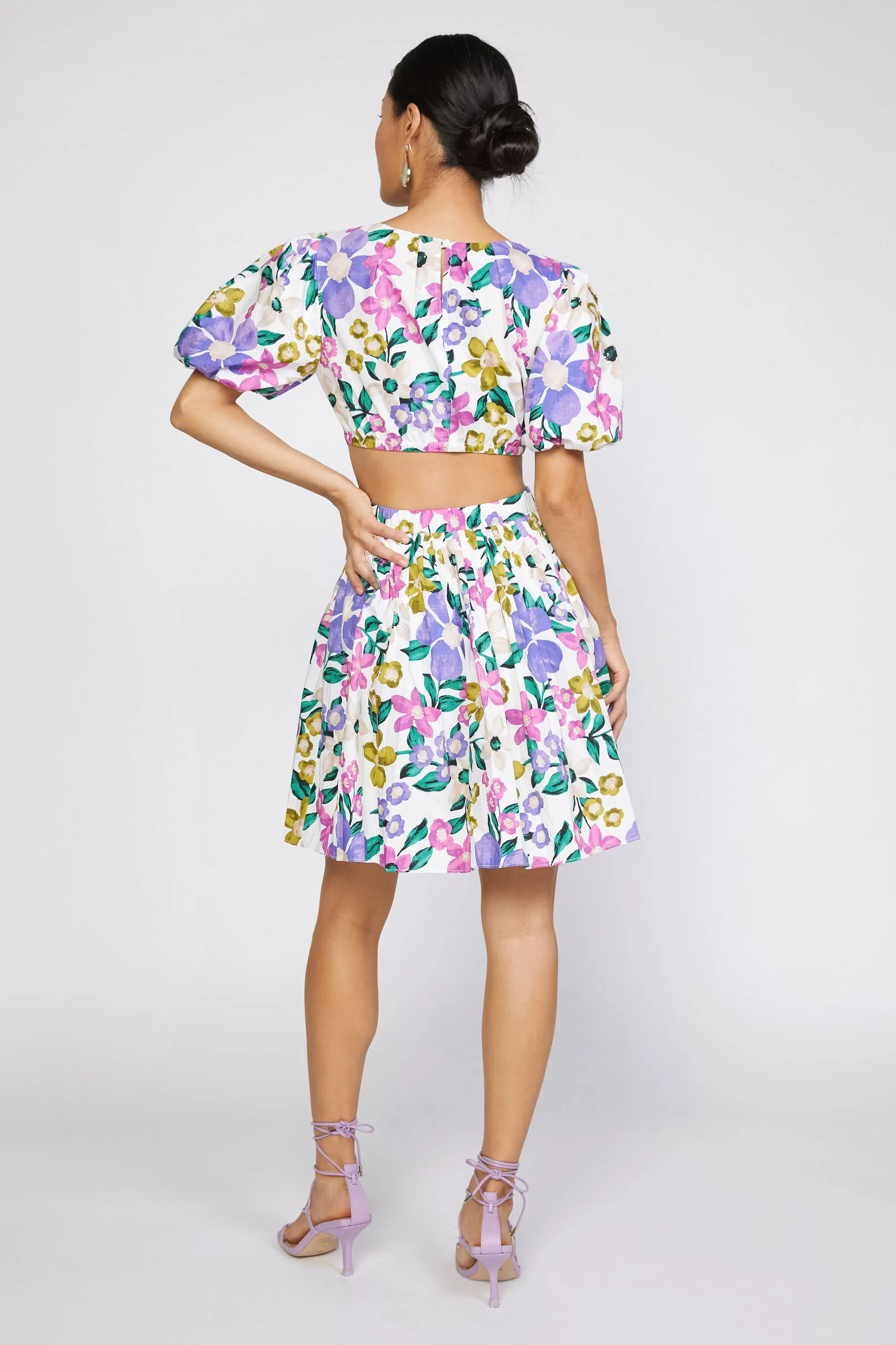 Floral Puff Sleeve Dress sold by Current Air product image thumbnail 4