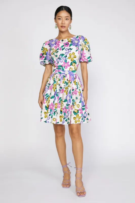 Floral Puff Sleeve Dress sold by Current Air