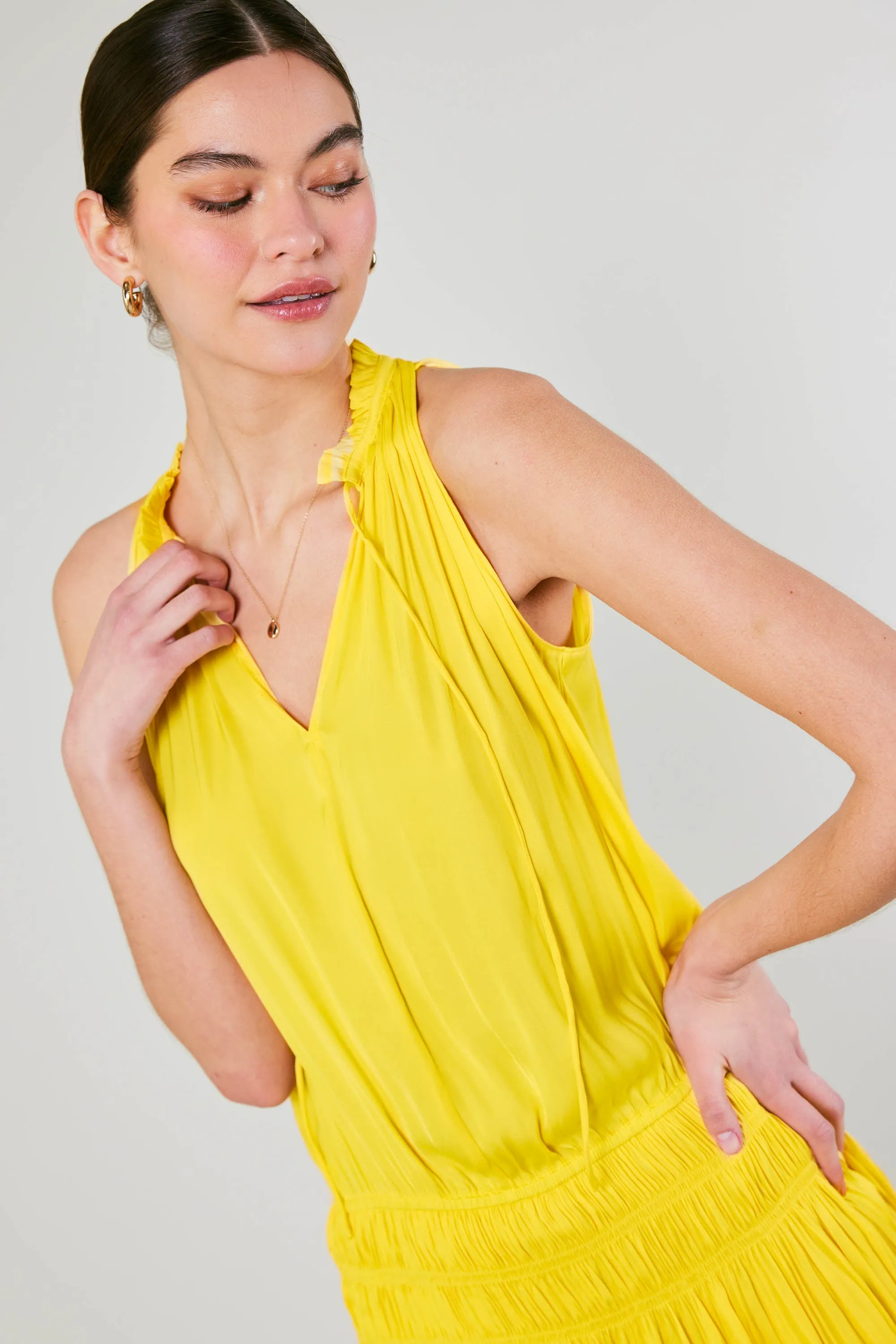 Cara Pleated Mini Dress sold by Current Air product image thumbnail 5