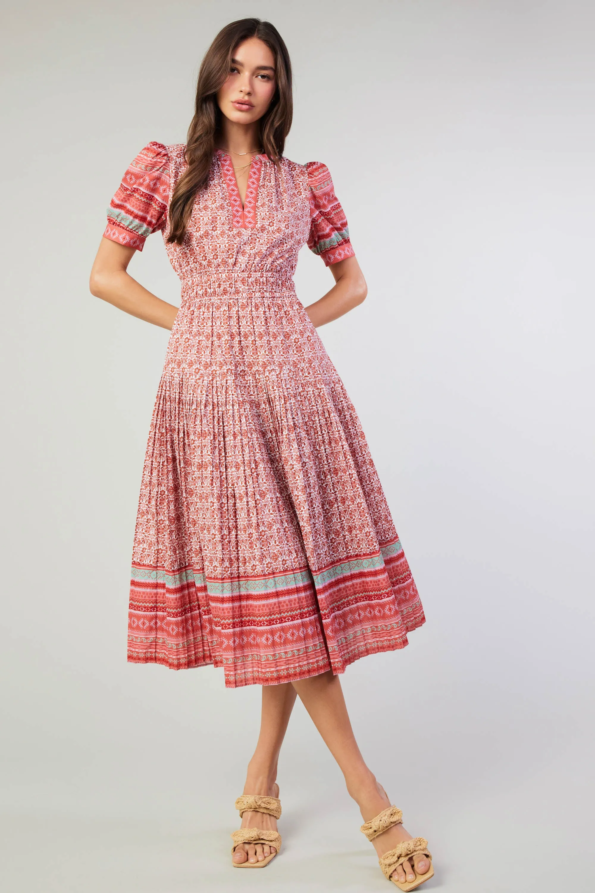 Floral Bohemian Midi Dress sold by Current Air