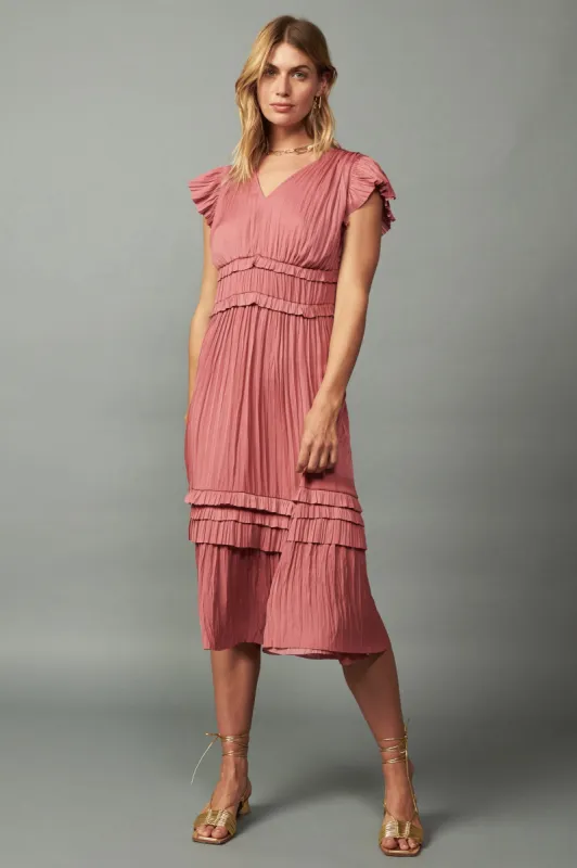 Sereia Pleated Midi Dress sold by Current Air