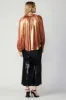 Lustrous Cuffed Blouse sold by Current Air