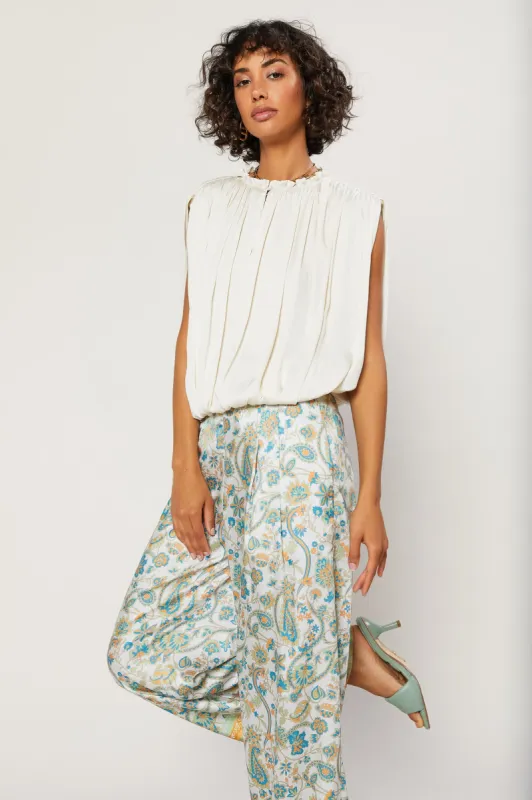 Sleeveless Shirred Top sold by Current Air