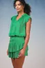 Zoey Pleated Mini Dress sold by Current Air