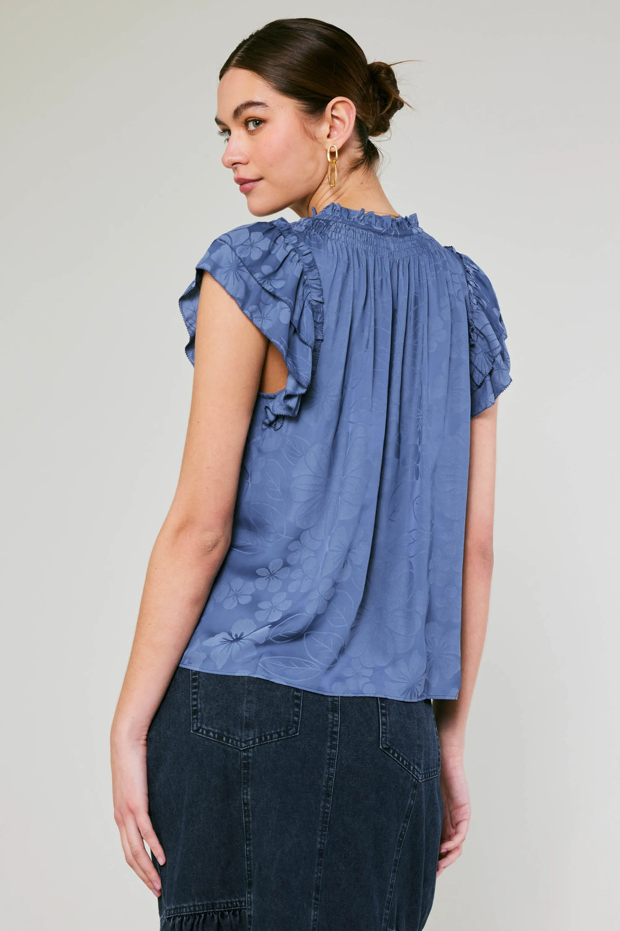 Sadie Tiered Sleeve Floral Blouse sold by Current Air product image thumbnail 5