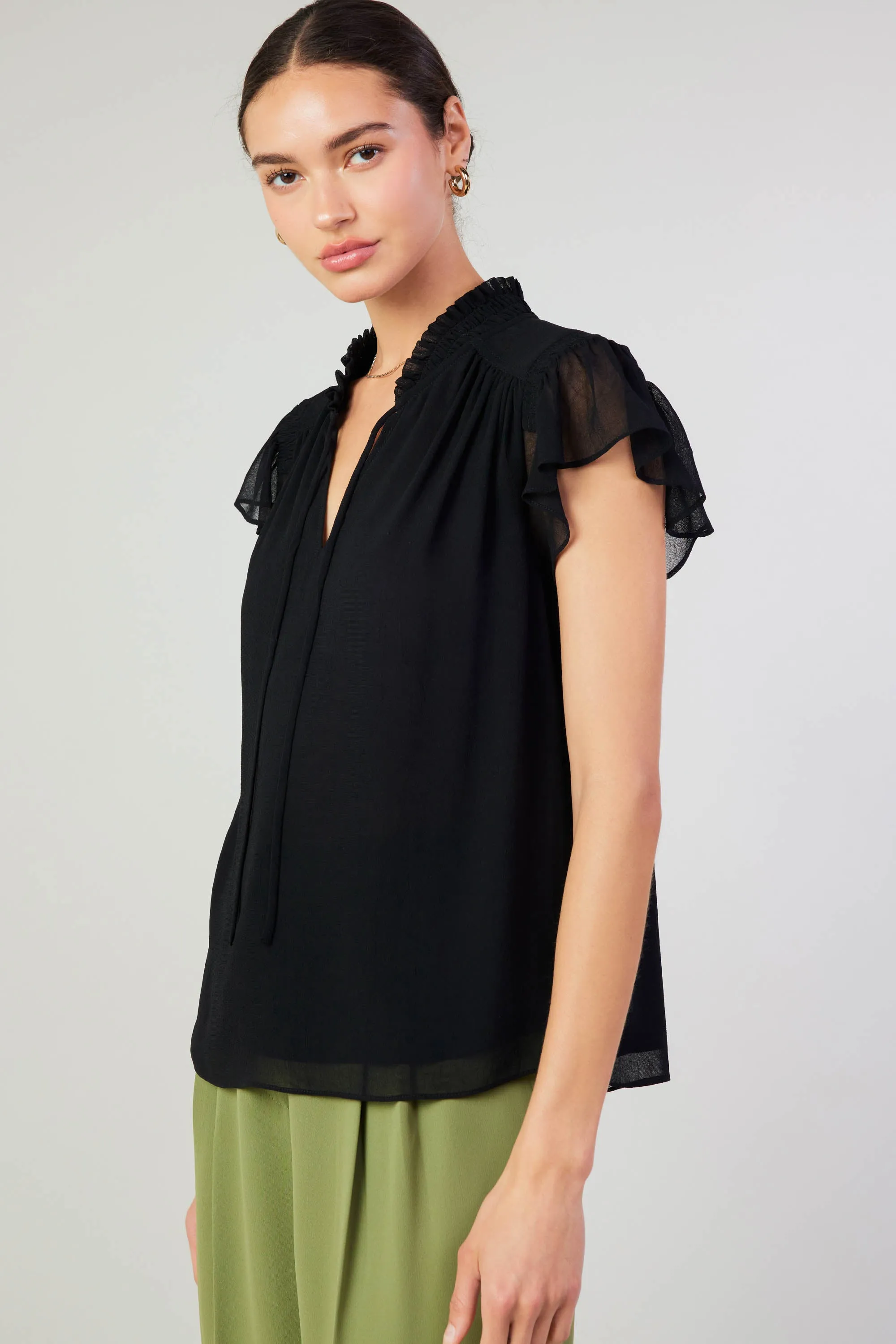 Cap Sleeve Blouse sold by Current Air product image thumbnail 3