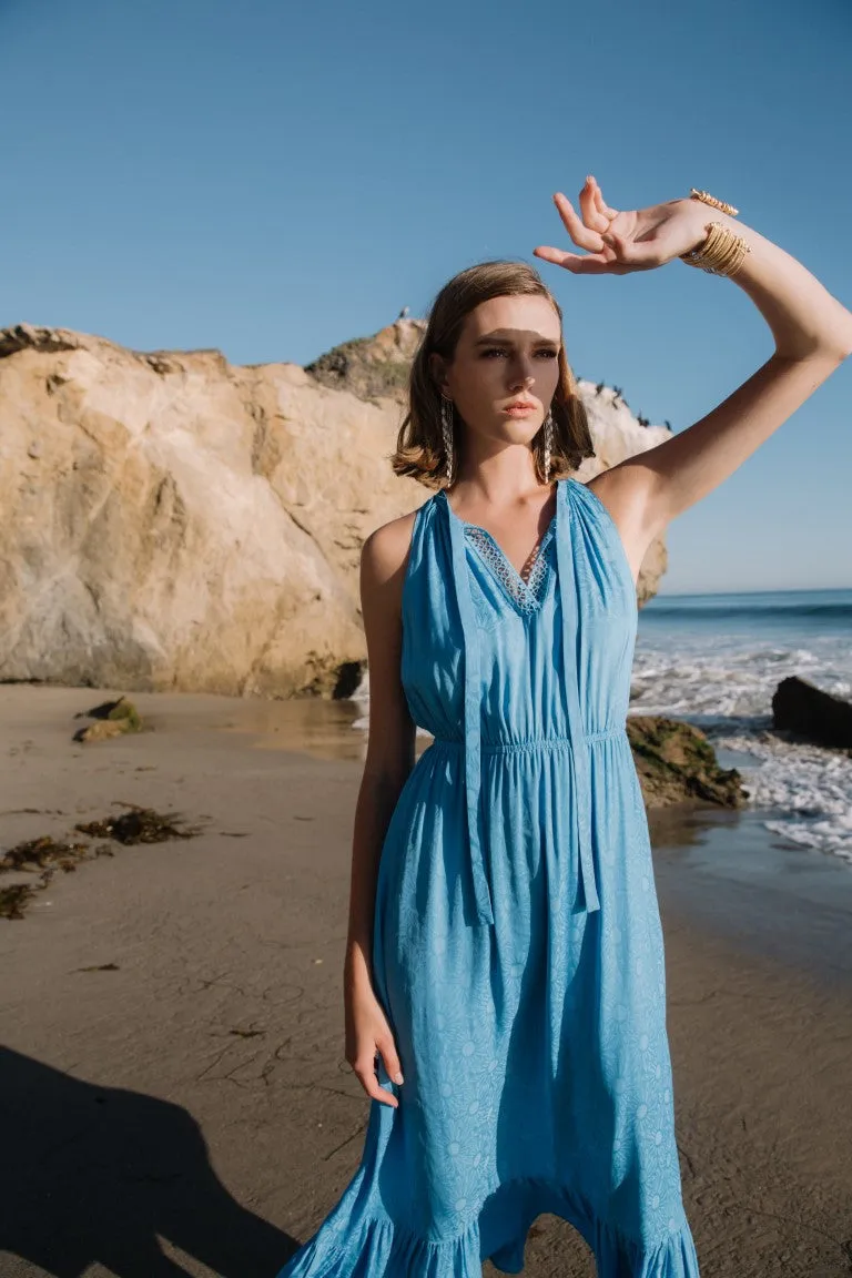 Sunburst Halter Maxi Dress sold by Current Air