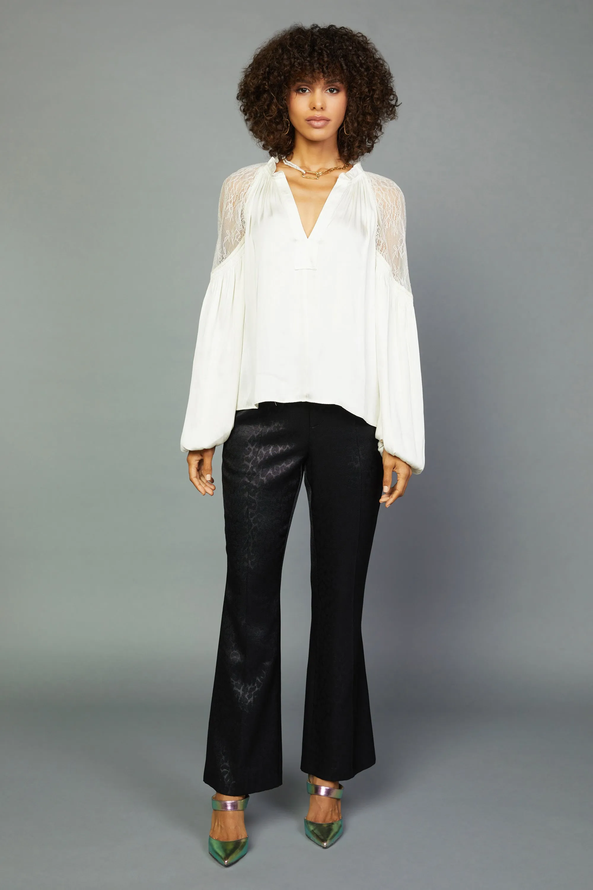 Peekaboo Lace Blouse sold by Current Air product image thumbnail 2